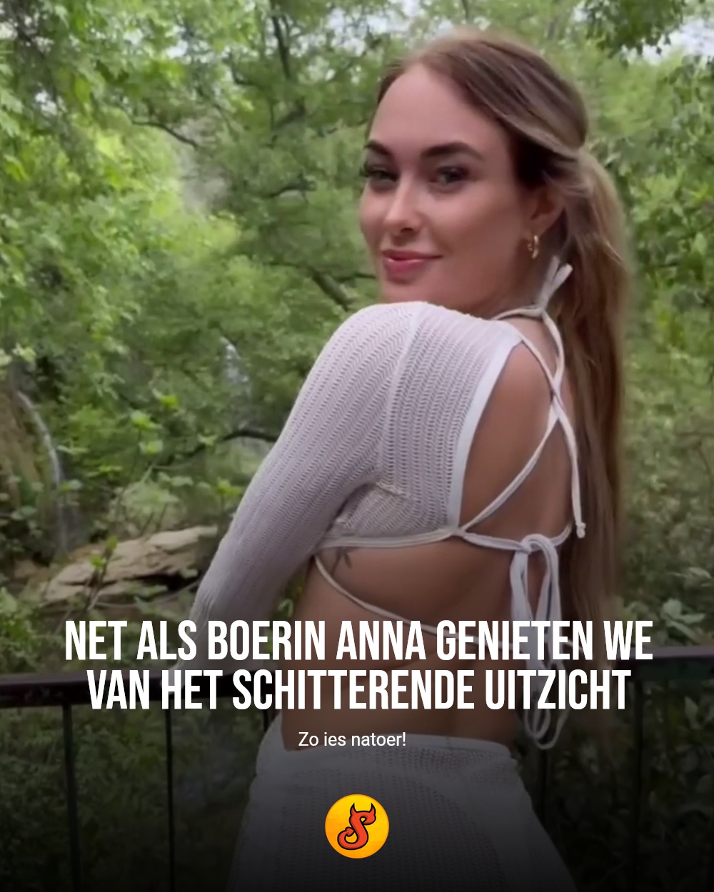 Net als boerin Anna genieten we van het schitterende uitzicht