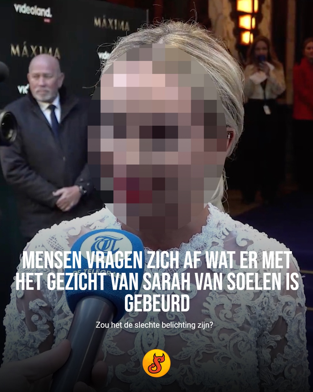 Mensen vragen zich af wat er met het gezicht van Sarah van Soelen is gebeurd