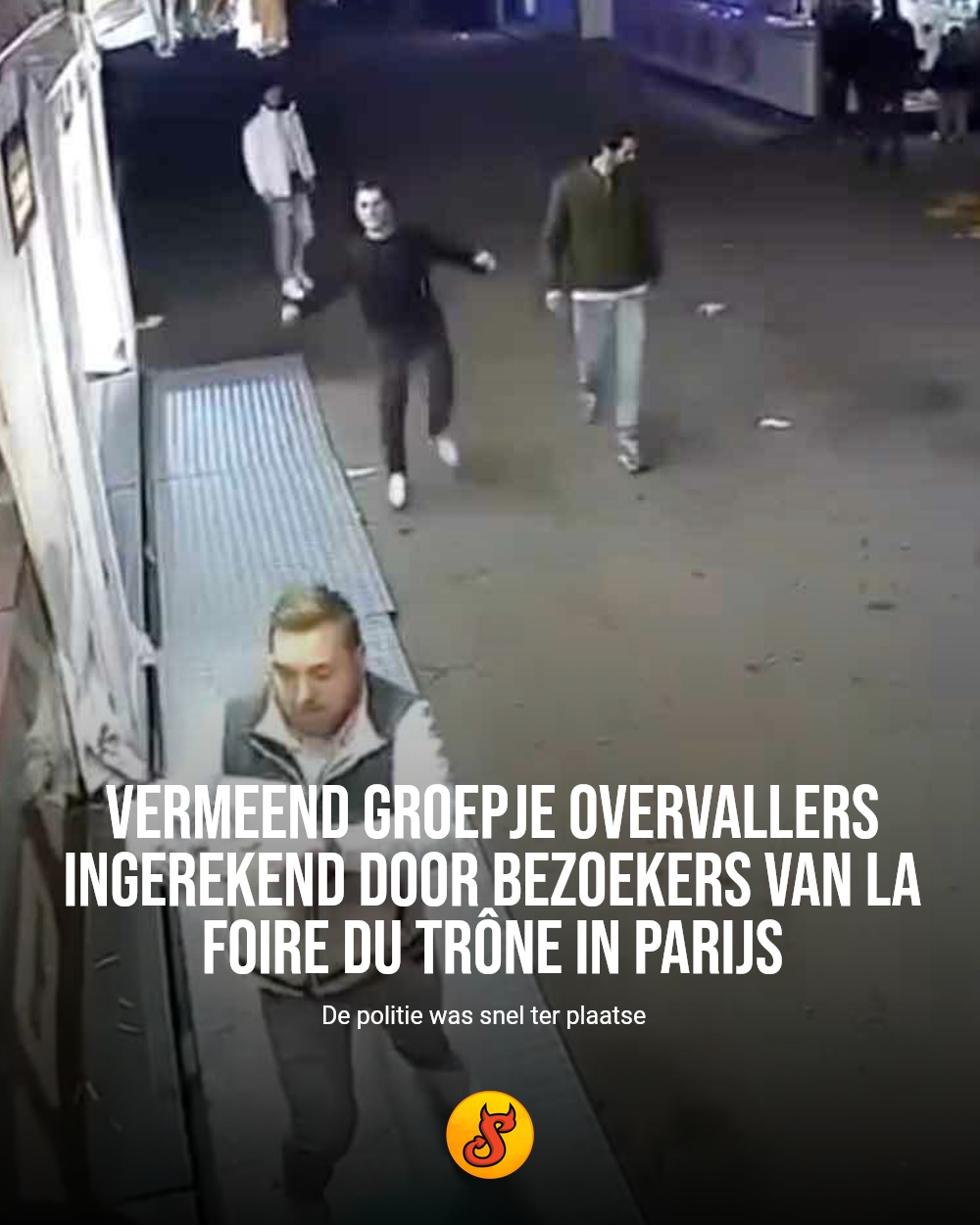 Vermeend groepje overvallers ingerekend door bezoekers van La Foire du Trône in Parijs