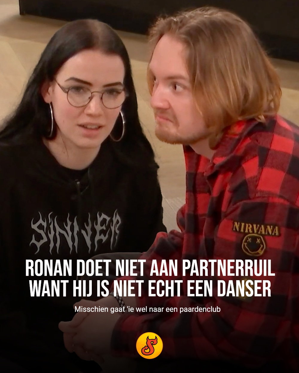 Ronan doet niet aan partnerruil want hij is niet echt een danser