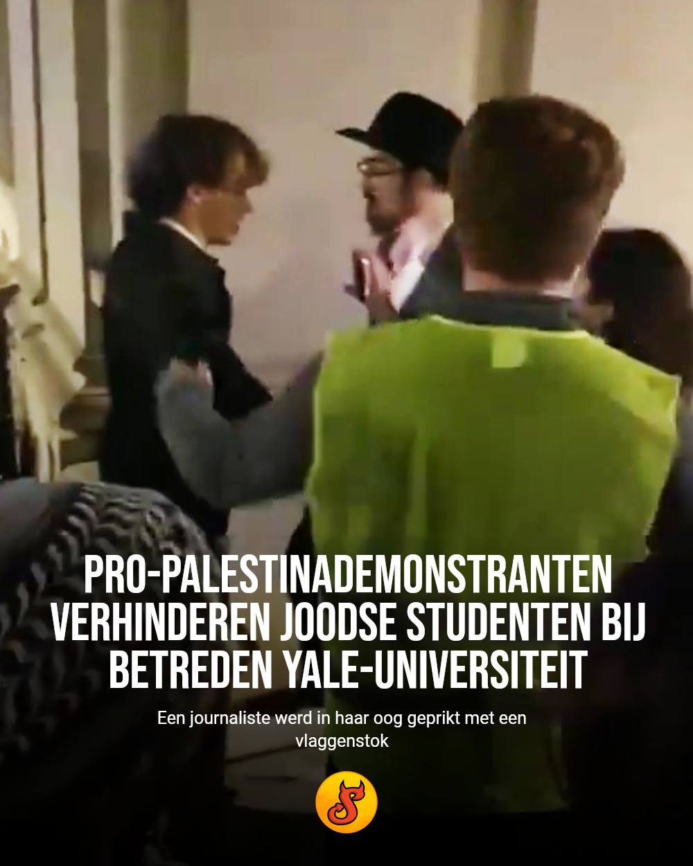 Pro-Palestinademonstranten verhinderen Joodse studenten bij betreden Yale-universiteit