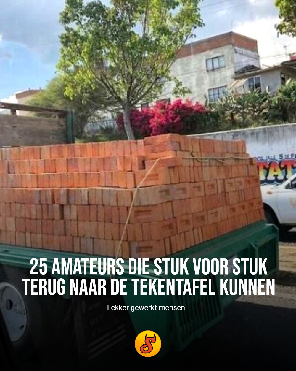 25 amateurs die stuk voor stuk terug naar de tekentafel kunnen