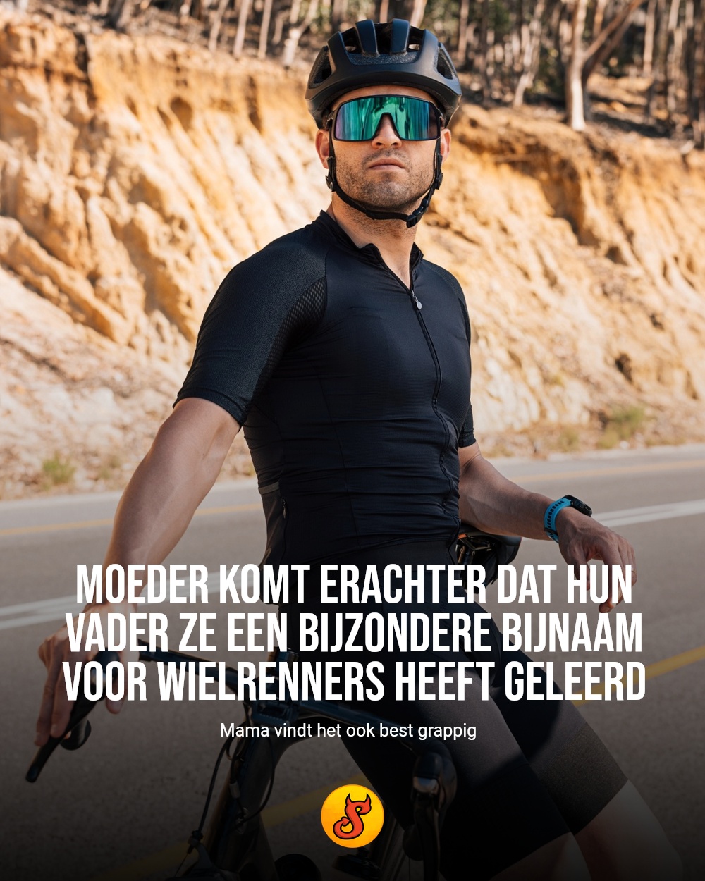 Moeder komt erachter dat hun vader ze een bijzondere bijnaam voor wielrenners heeft geleerd