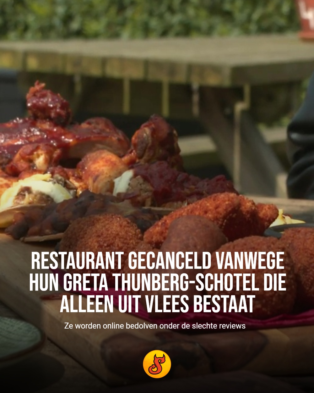 Restaurant gecanceld vanwege hun Greta Thunberg-schotel die alleen uit vlees bestaat