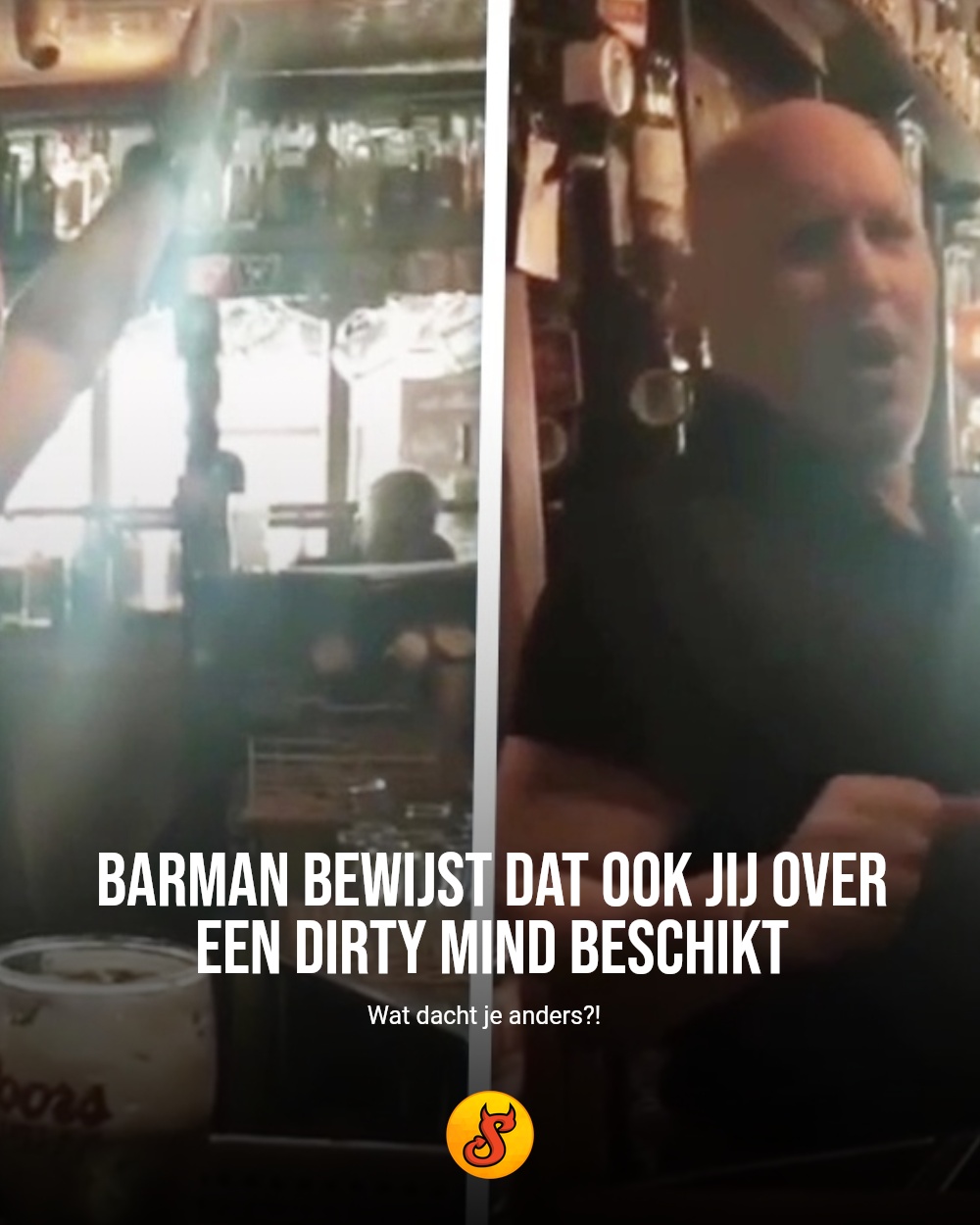 Barman bewijst dat ook jij over een dirty mind beschikt