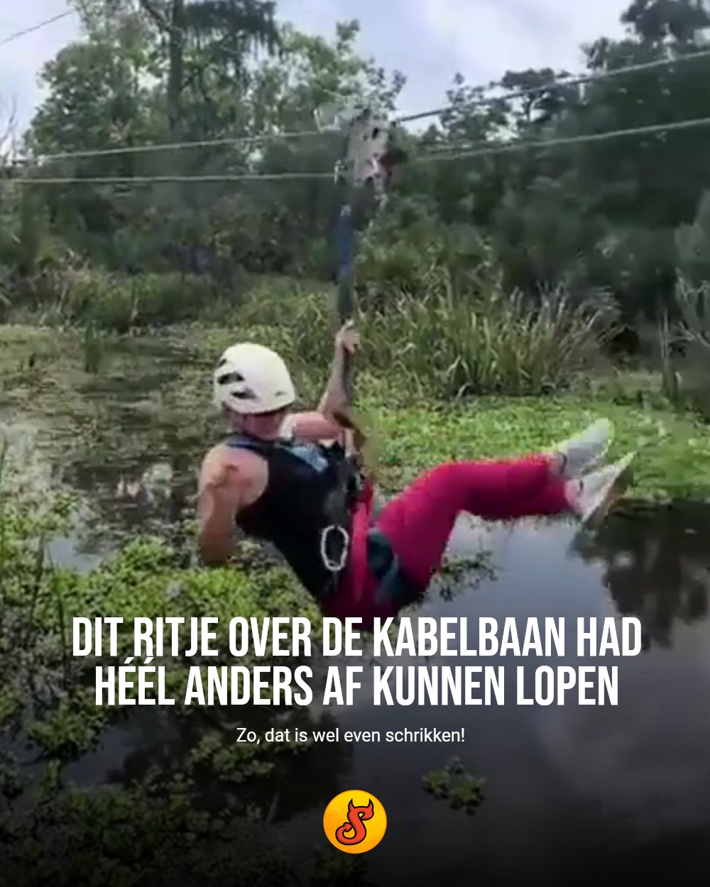 Dit ritje over de kabelbaan had héél anders af kunnen lopen