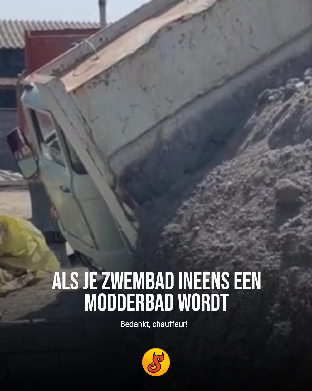 Als je zwembad ineens een modderbad wordt