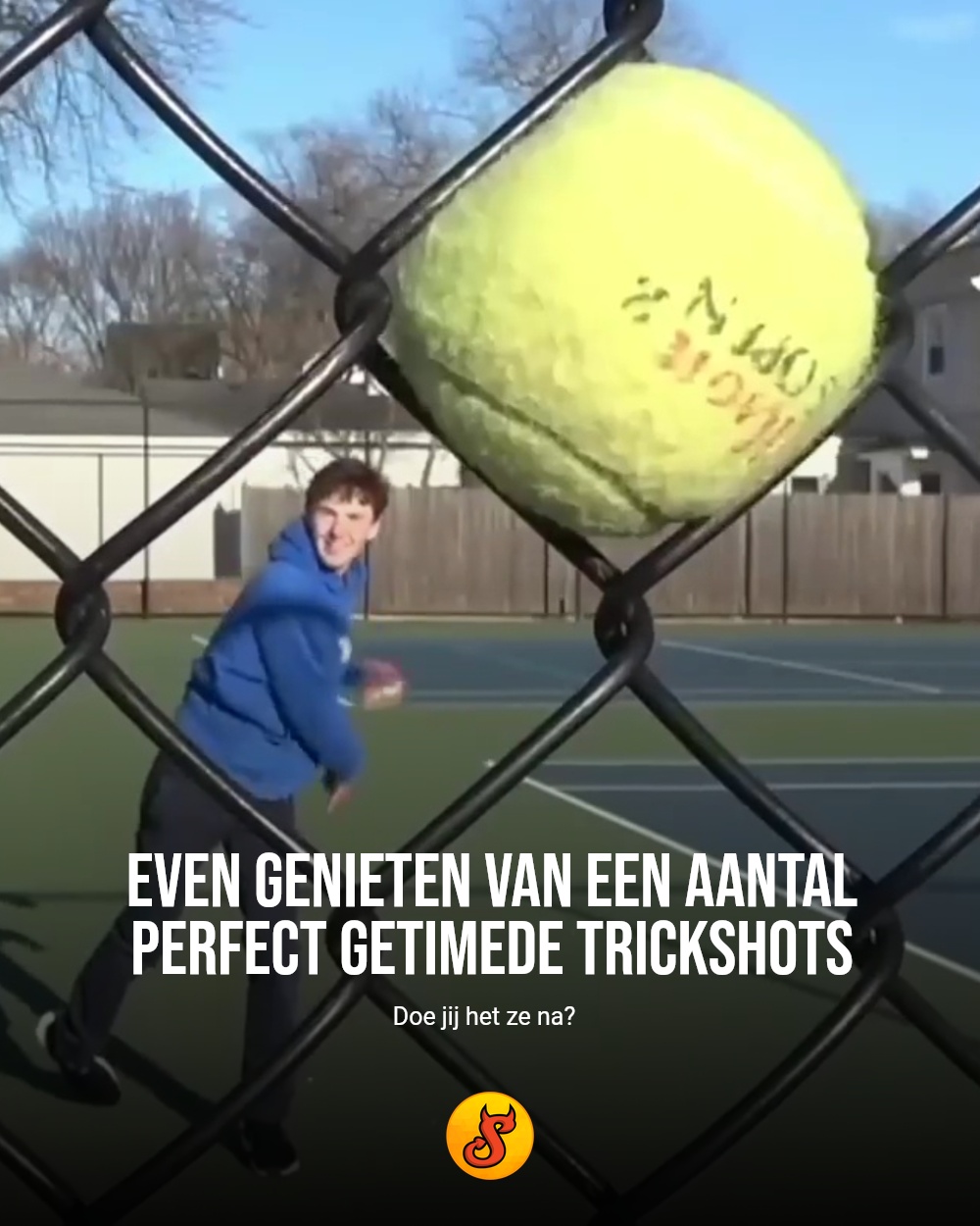 Even genieten van een aantal perfect getimede trickshots