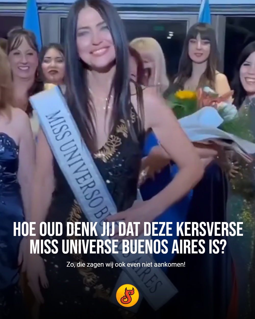 Hoe oud denk jij dat deze kersverse Miss Universe Buenos Aires is?