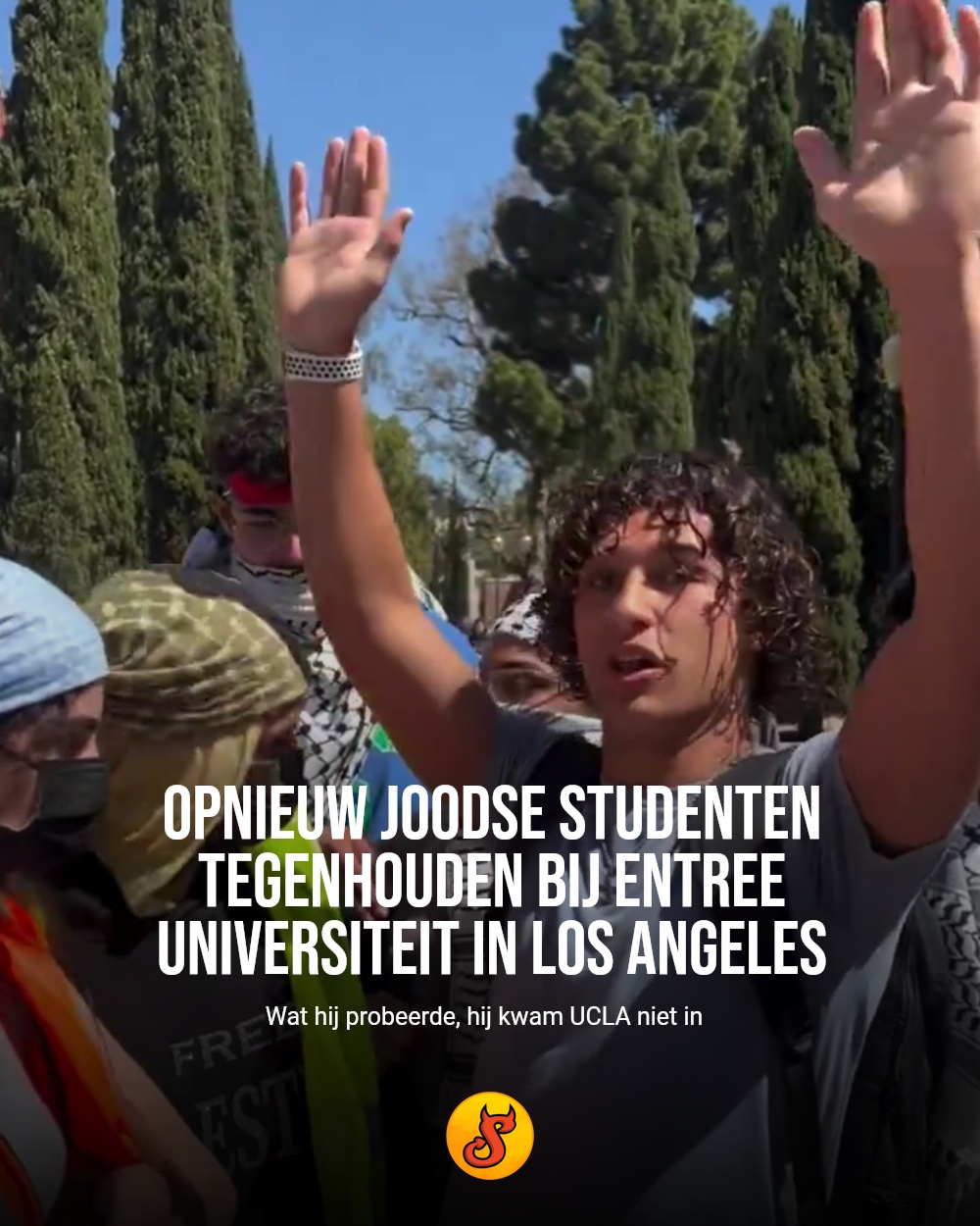 Opnieuw Joodse studenten tegenhouden bij entree universiteit in Los Angeles