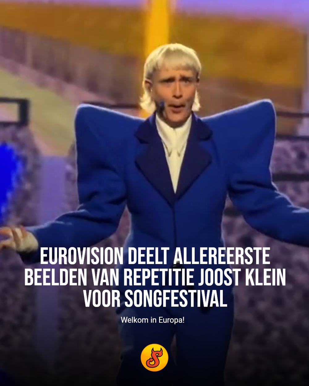 Eurovision deelt allereerste beelden van repetitie Joost Klein voor Songfestival