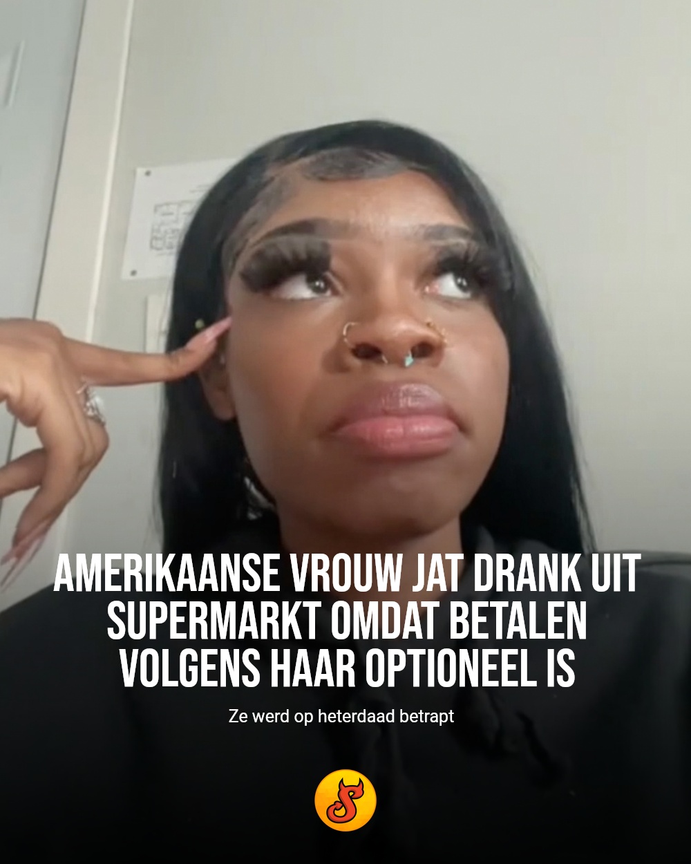 Amerikaanse vrouw jat drank uit supermarkt omdat betalen volgens haar optioneel is