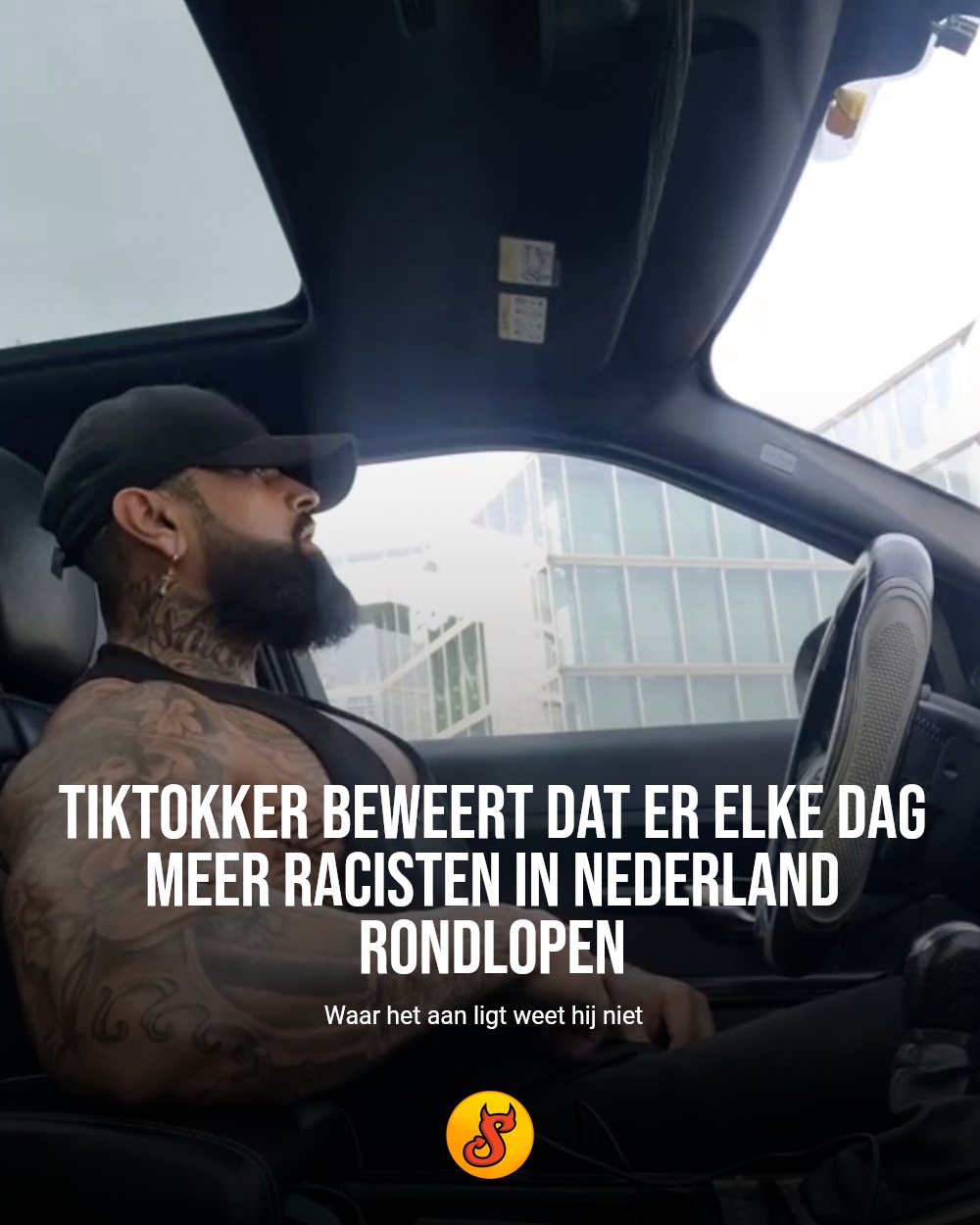 TikTokker beweert dat er elke dag meer racisten in Nederland rondlopen