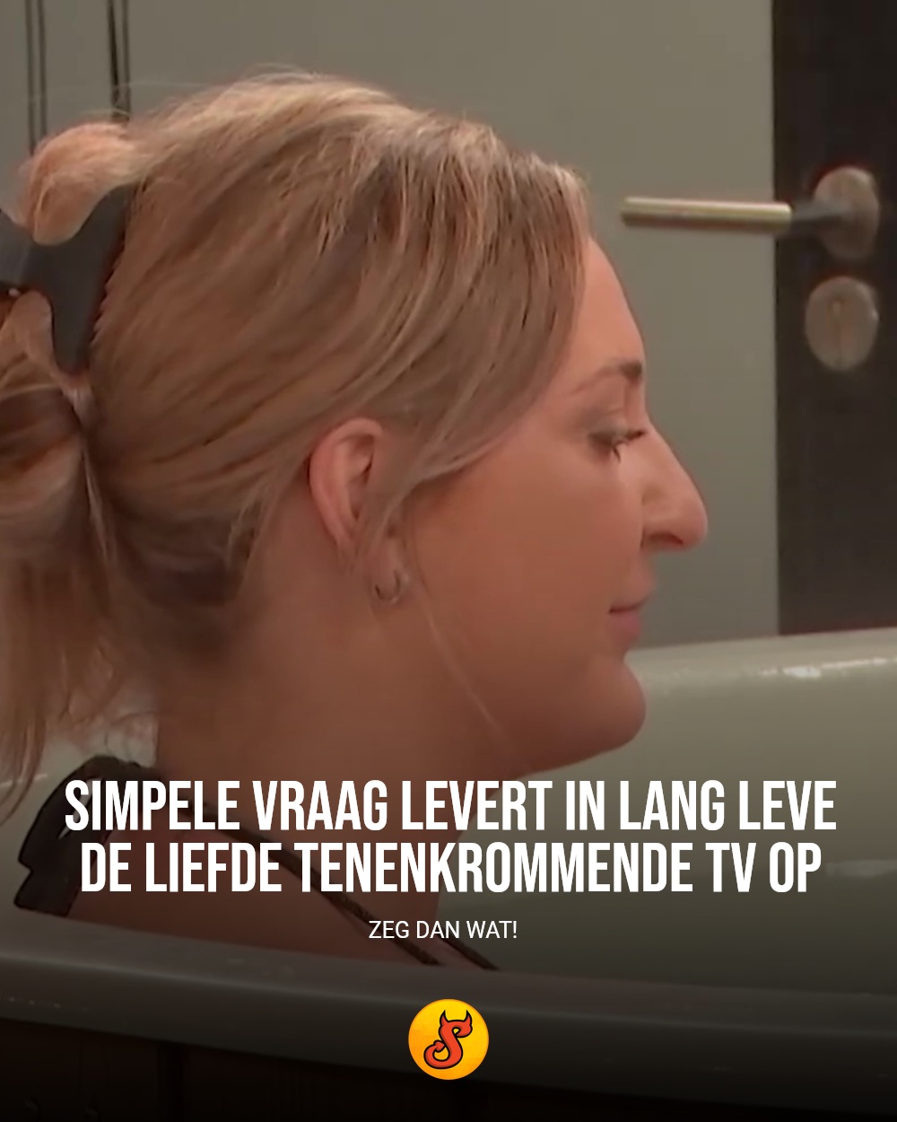 Simpele vraag levert in Lang Leve de Liefde tenenkrommende tv op