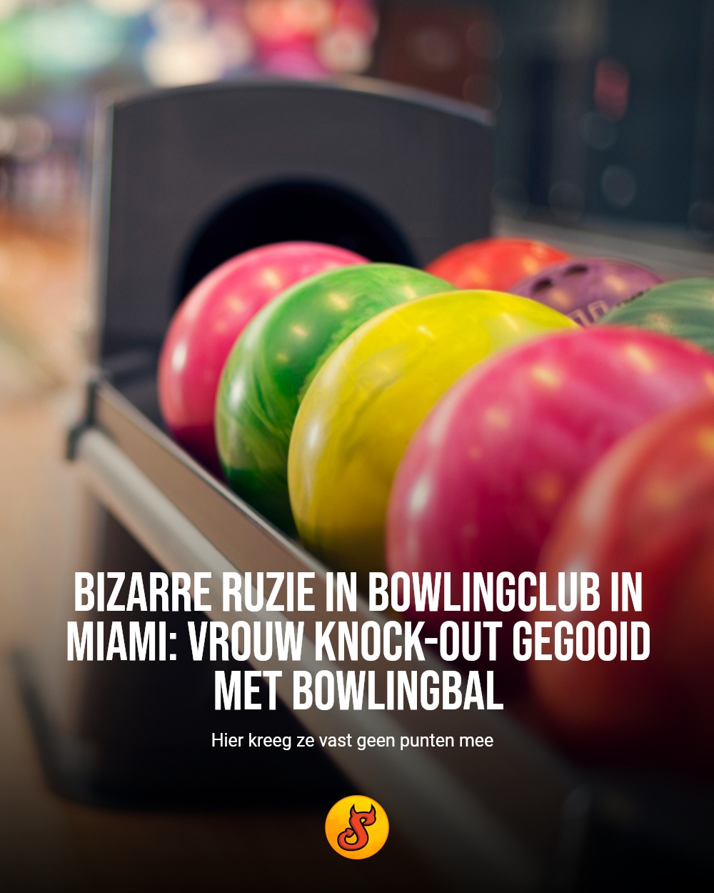 Bizarre ruzie in bowlingclub in Miami: vrouw knock-out gegooid met bowlingbal