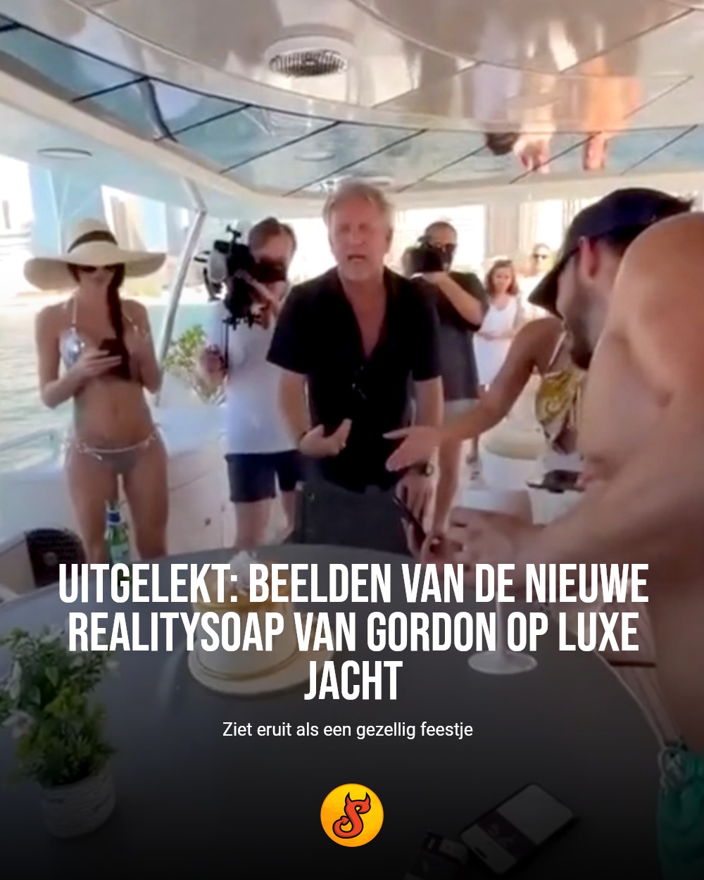 Uitgelekt: beelden van de nieuwe realitysoap van Gordon op luxe jacht