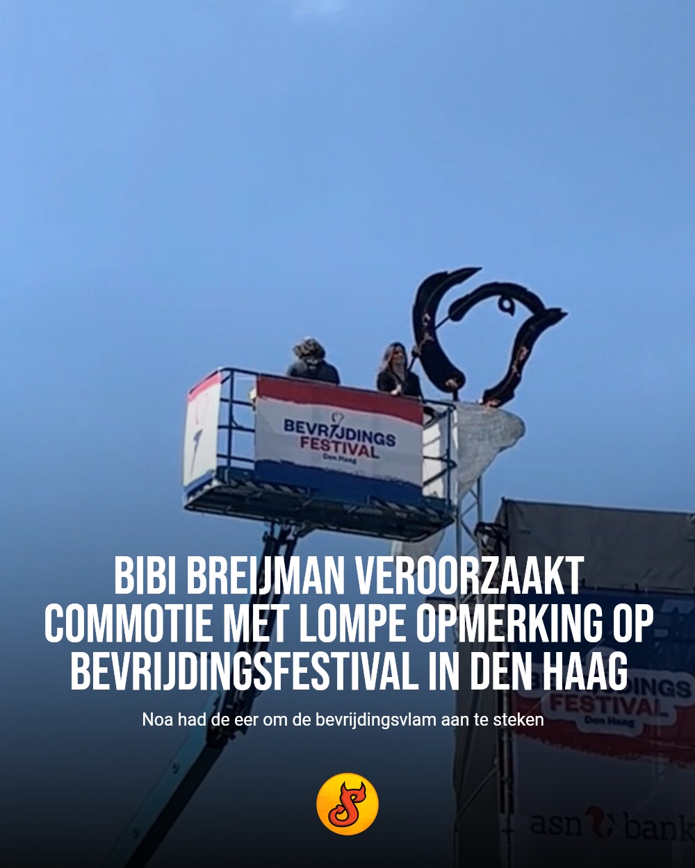 Bibi Breijman veroorzaakt commotie met lompe opmerking op Bevrijdingsfestival in Den Haag