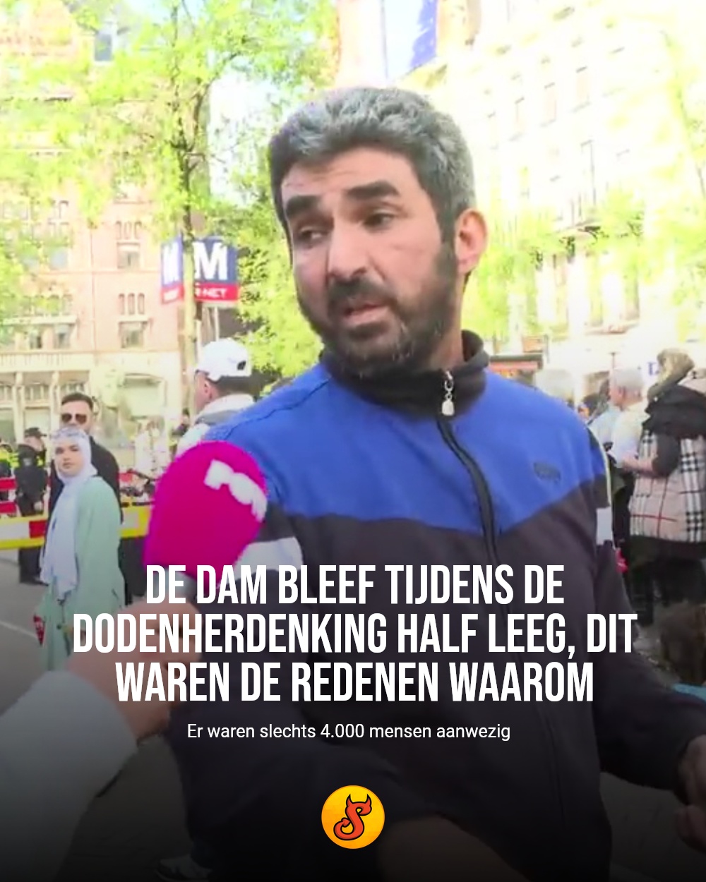 De Dam bleef tijdens de Dodenherdenking half leeg, dit waren de redenen waarom