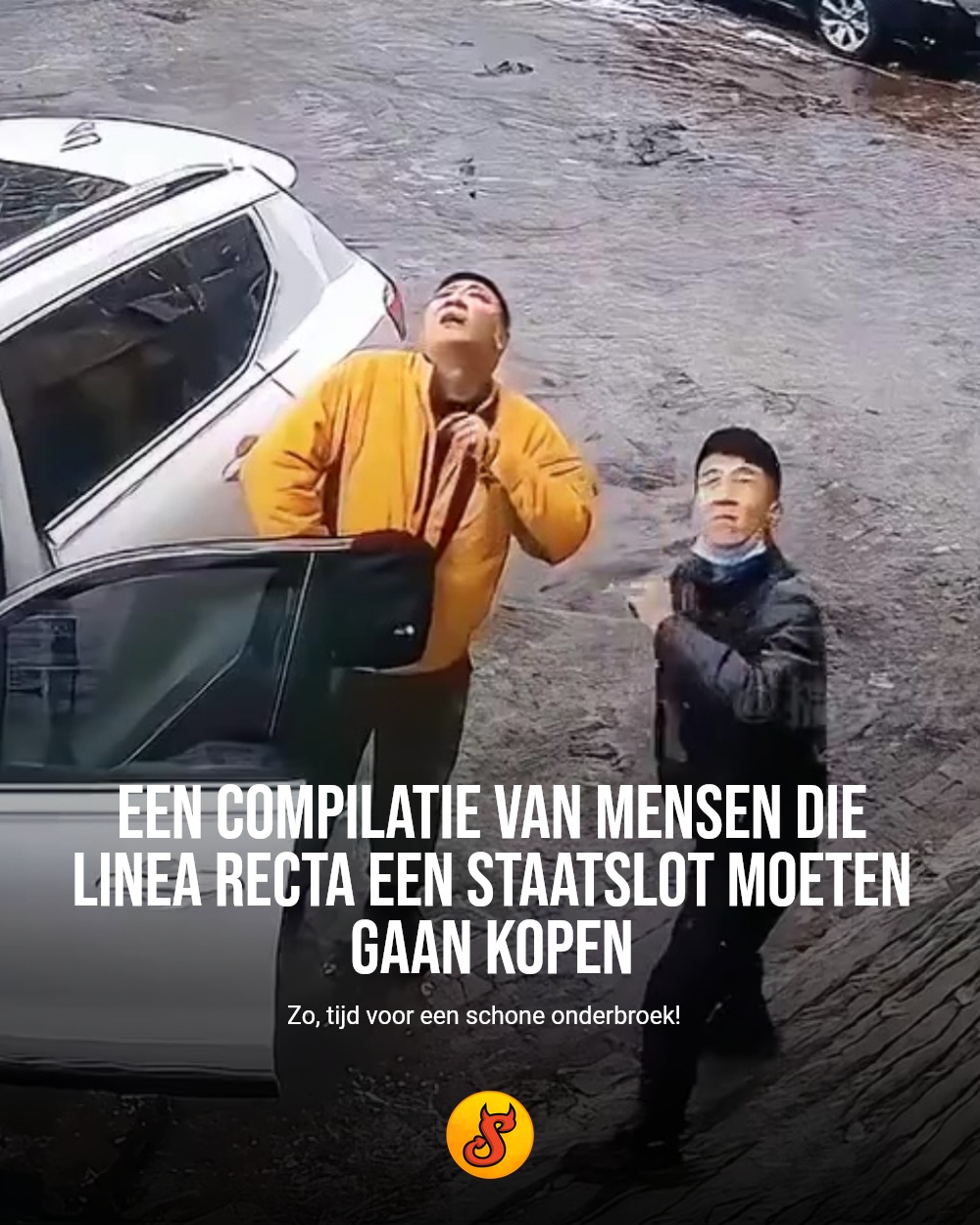 Een compilatie van mensen die linea recta een Staatslot moeten gaan kopen