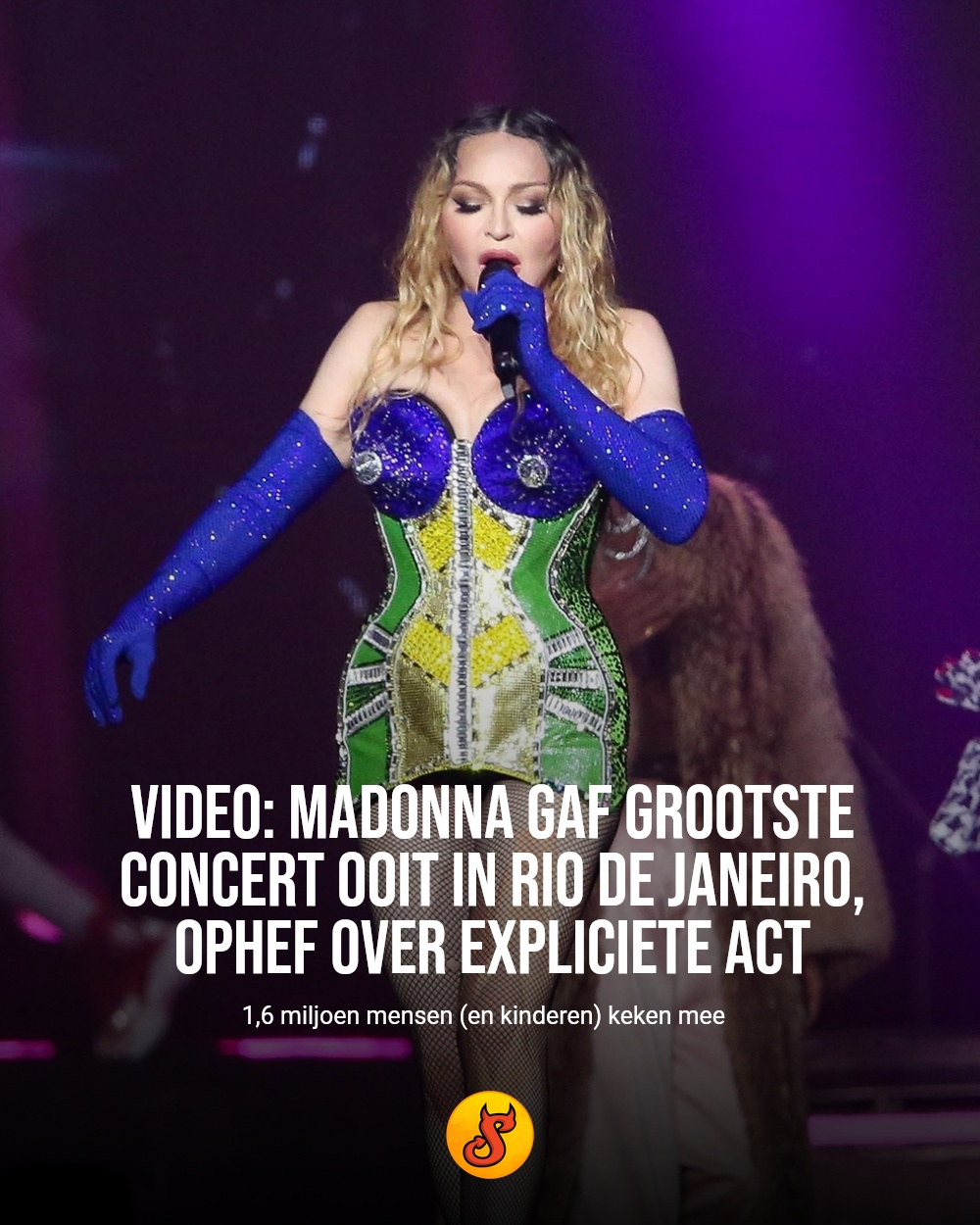 Video: Madonna gaf grootste concert ooit in Rio de Janeiro, ophef over expliciete act