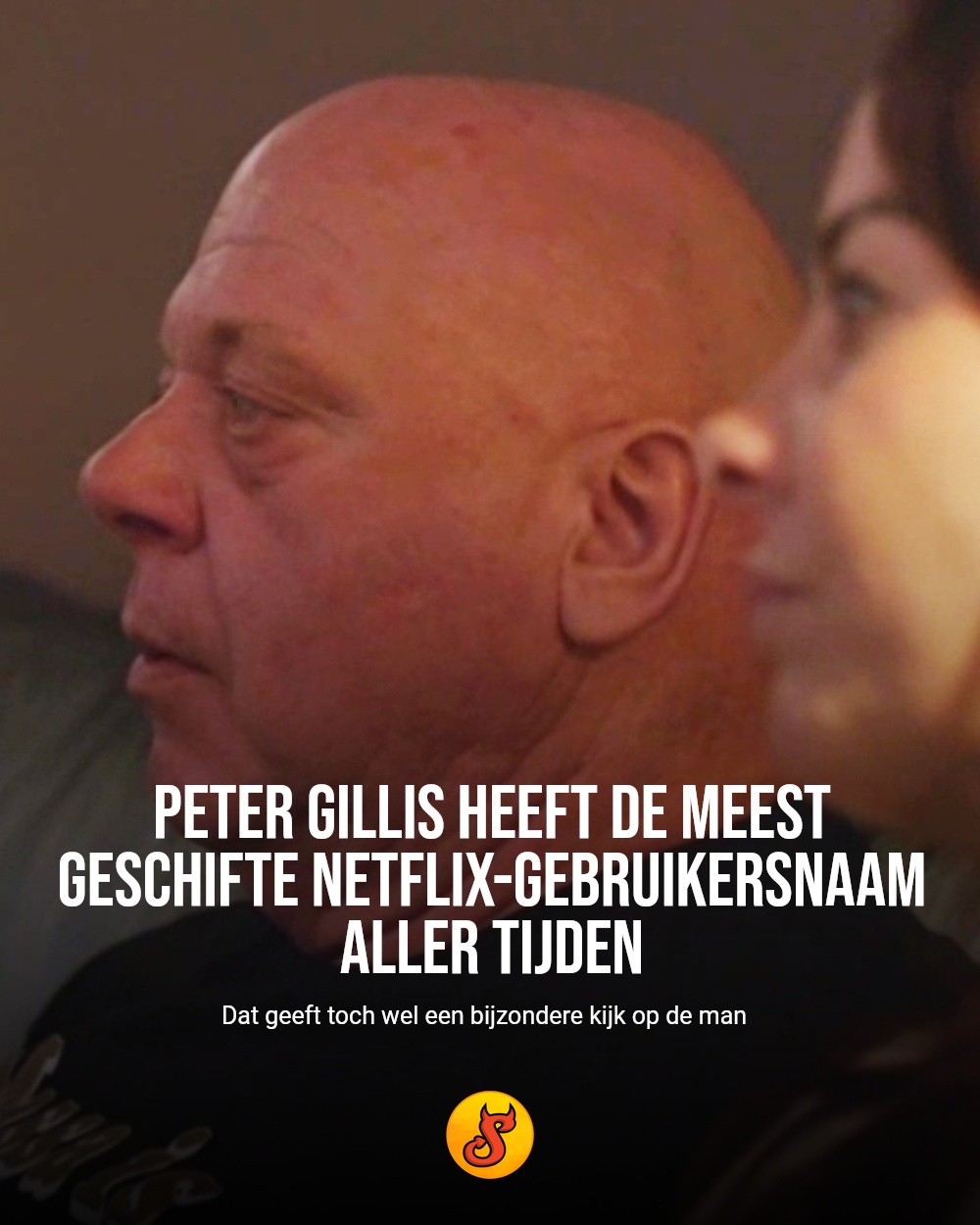 Peter Gillis heeft de meest geschifte Netflix-gebruikersnaam aller tijden