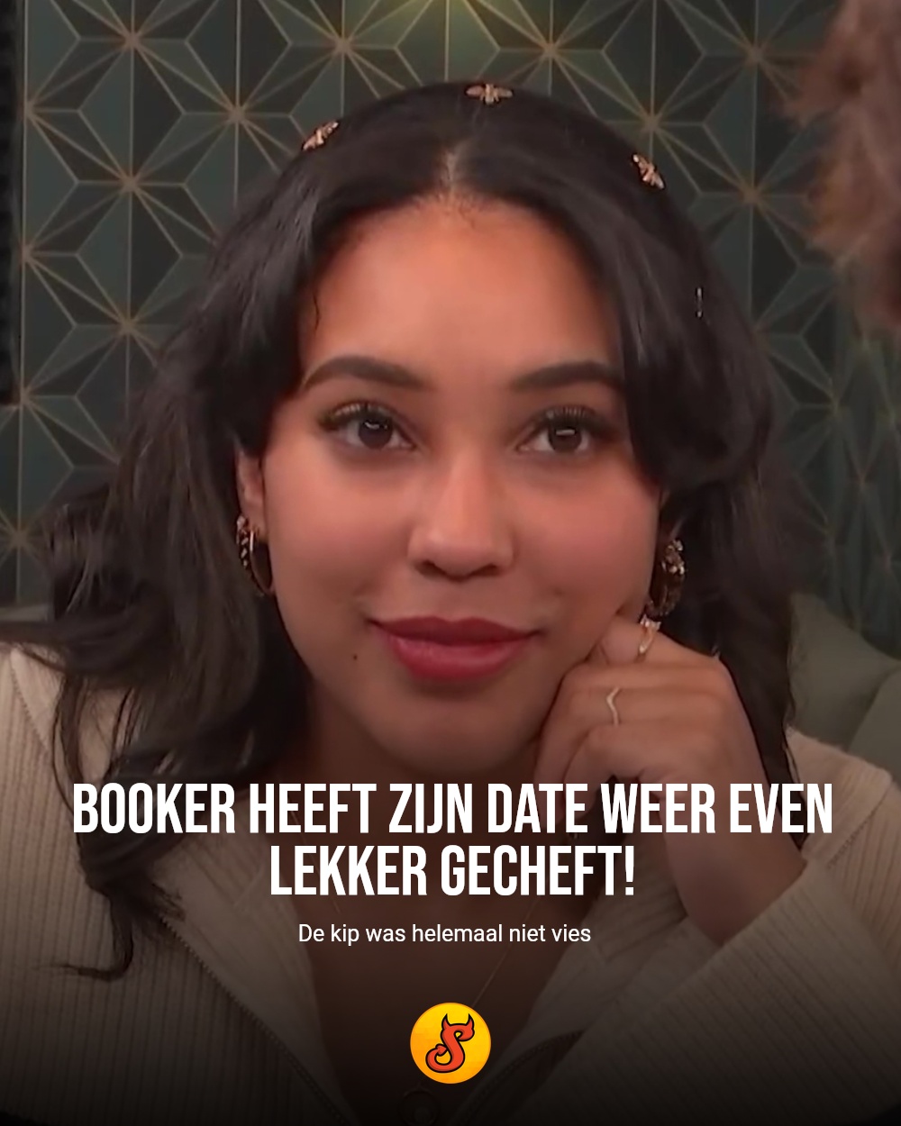 Booker heeft zijn date weer even lekker gecheft!