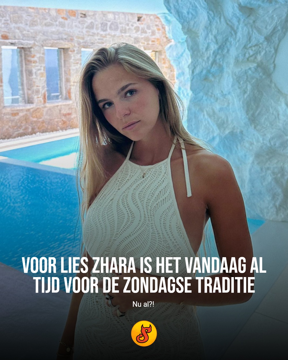 Voor Lies Zhara is het vandaag al tijd voor de zondagse traditie