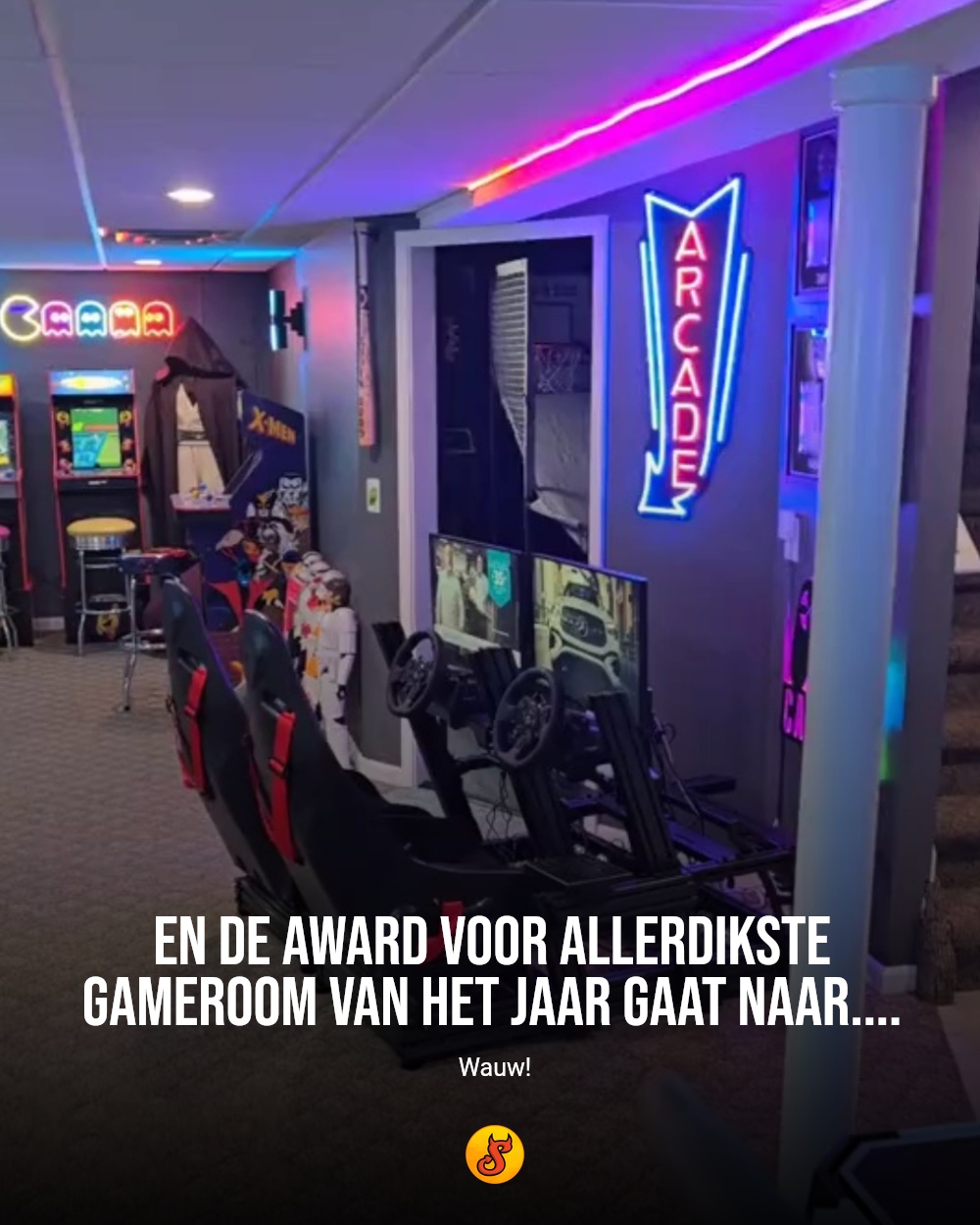 En de award voor allerdikste gameroom van het jaar gaat naar....