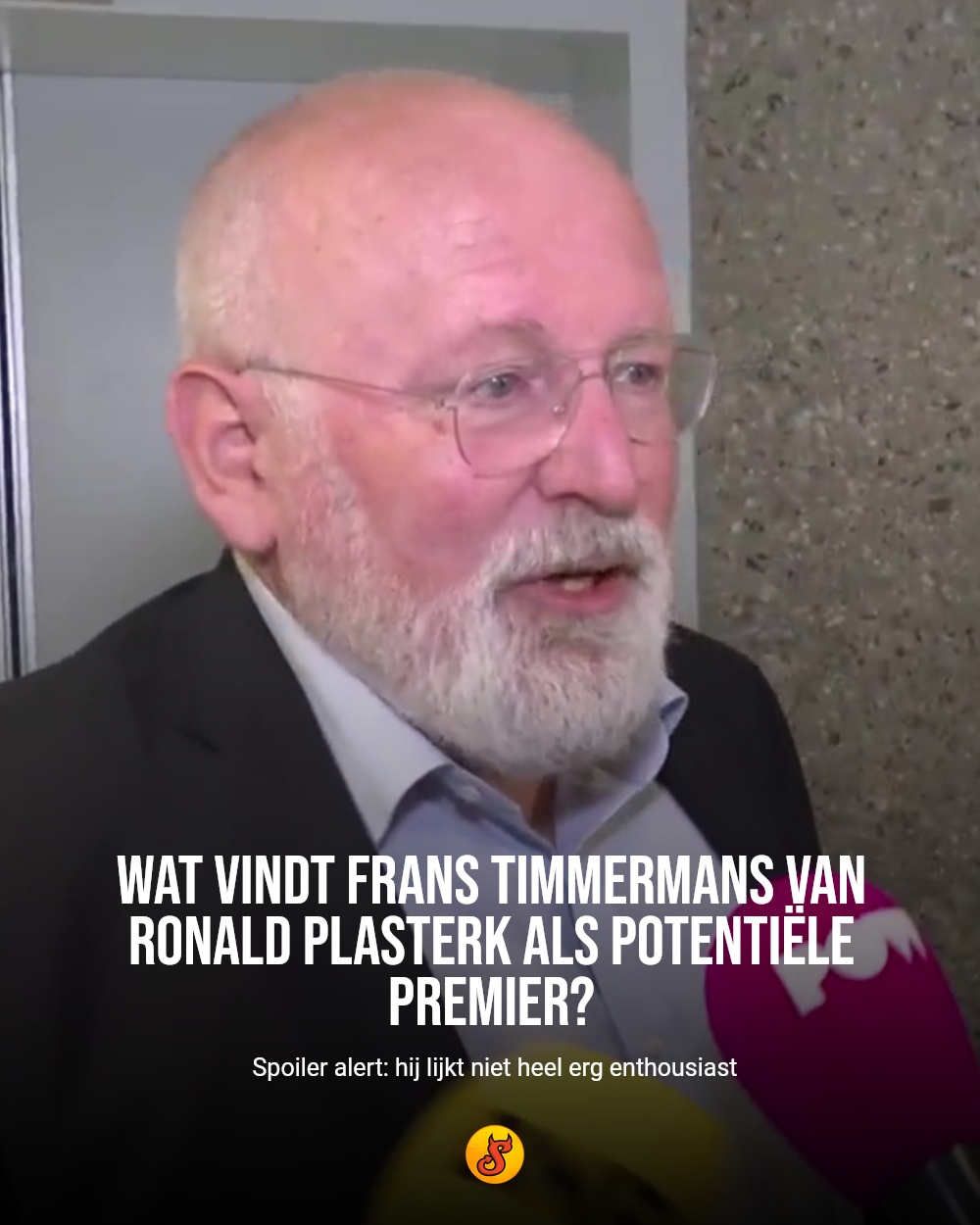 Wat vindt Frans Timmermans van Ronald Plasterk als potentiële premier?