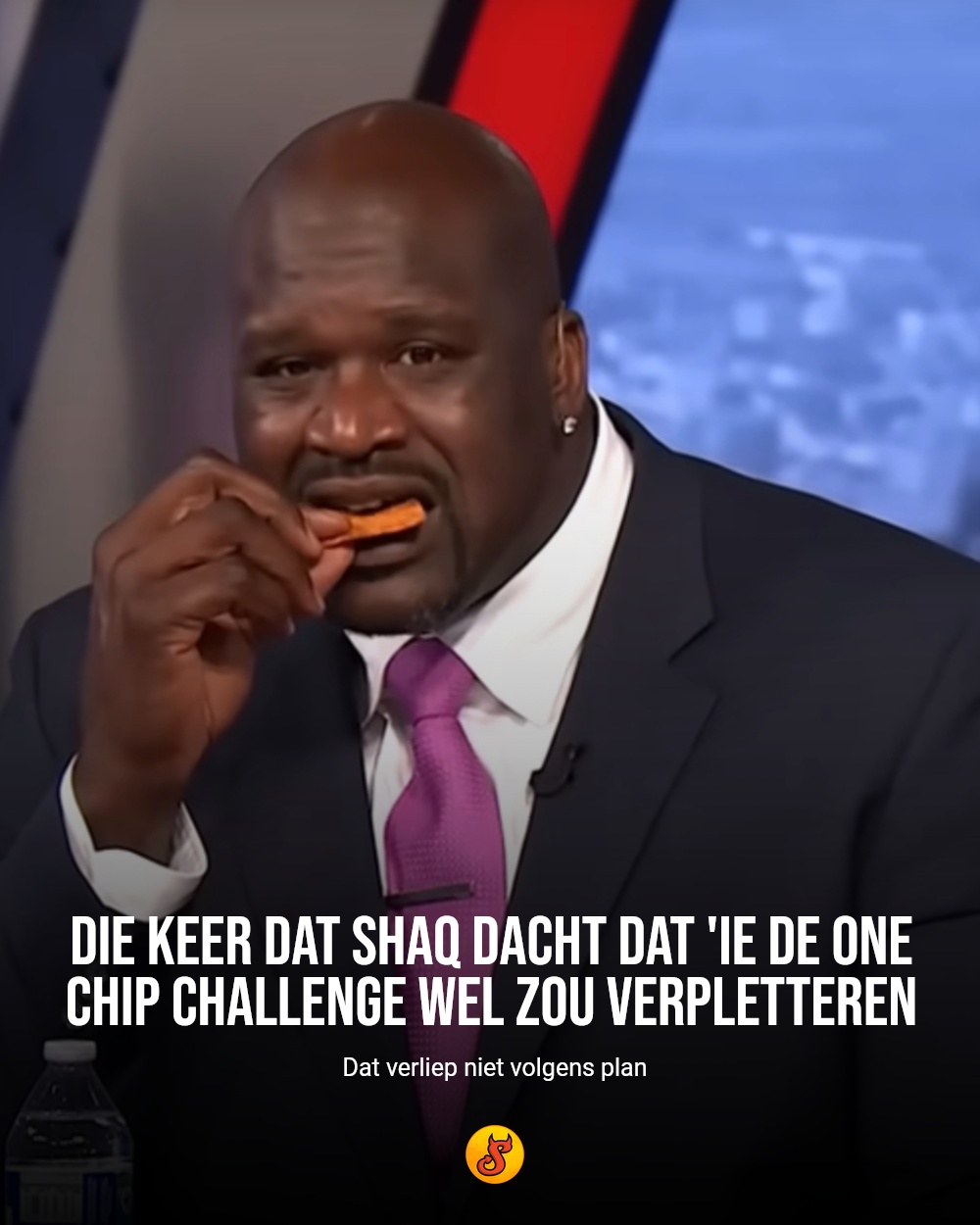 Die keer dat Shaq dacht dat 'ie de One Chip Challenge wel zou verpletteren