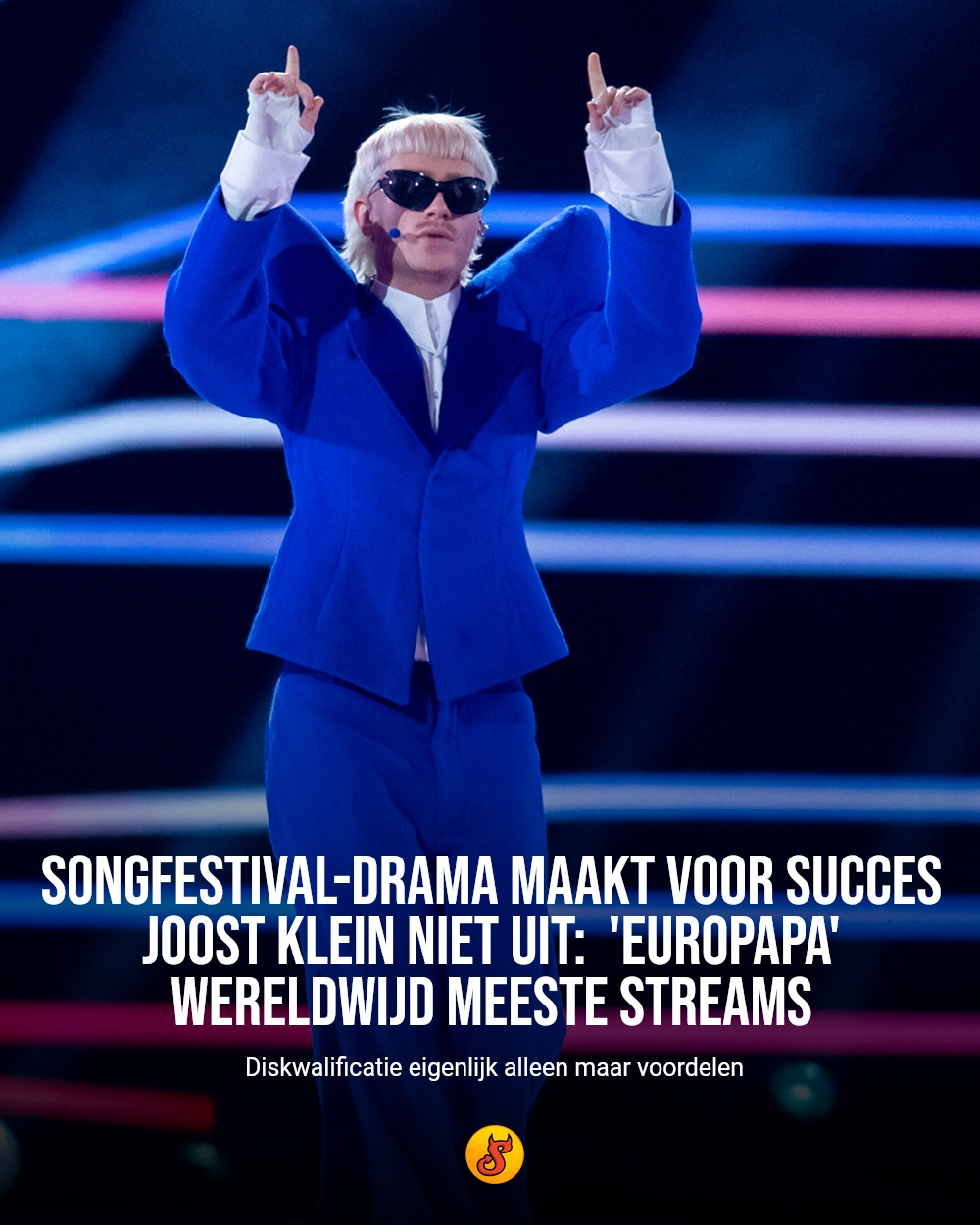Songfestival-drama maakt voor succes Joost Klein niet uit:  'Europapa' wereldwijd meeste streams