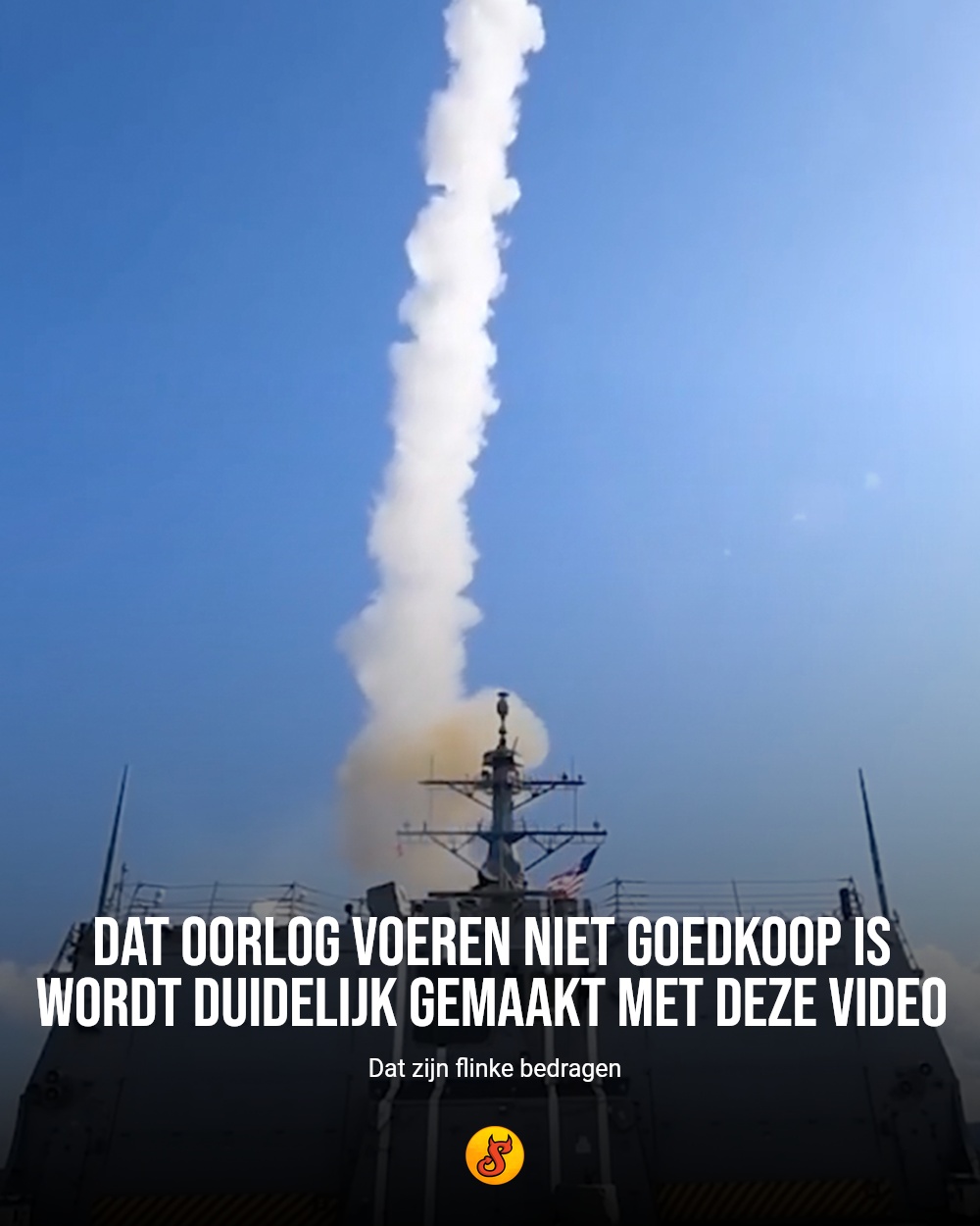 Dat oorlog voeren niet goedkoop is wordt duidelijk gemaakt met deze video