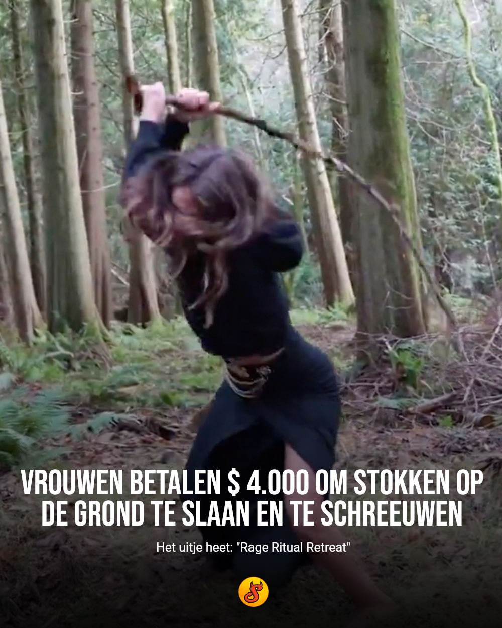 Vrouwen betalen $ 4.000 om stokken op de grond te slaan en te schreeuwen