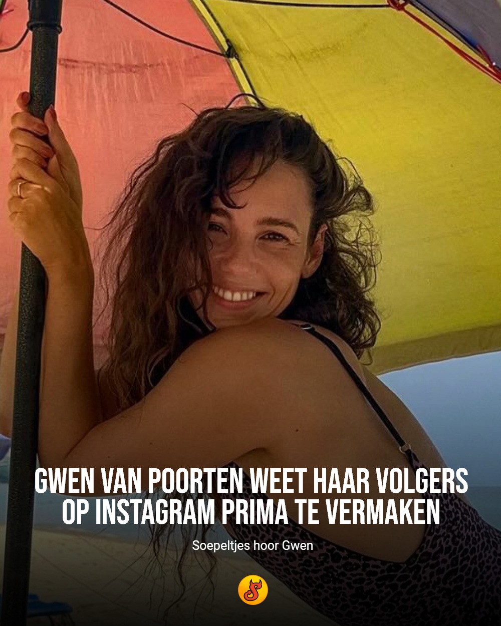 Gwen van Poorten weet haar volgers op Instagram prima te vermaken