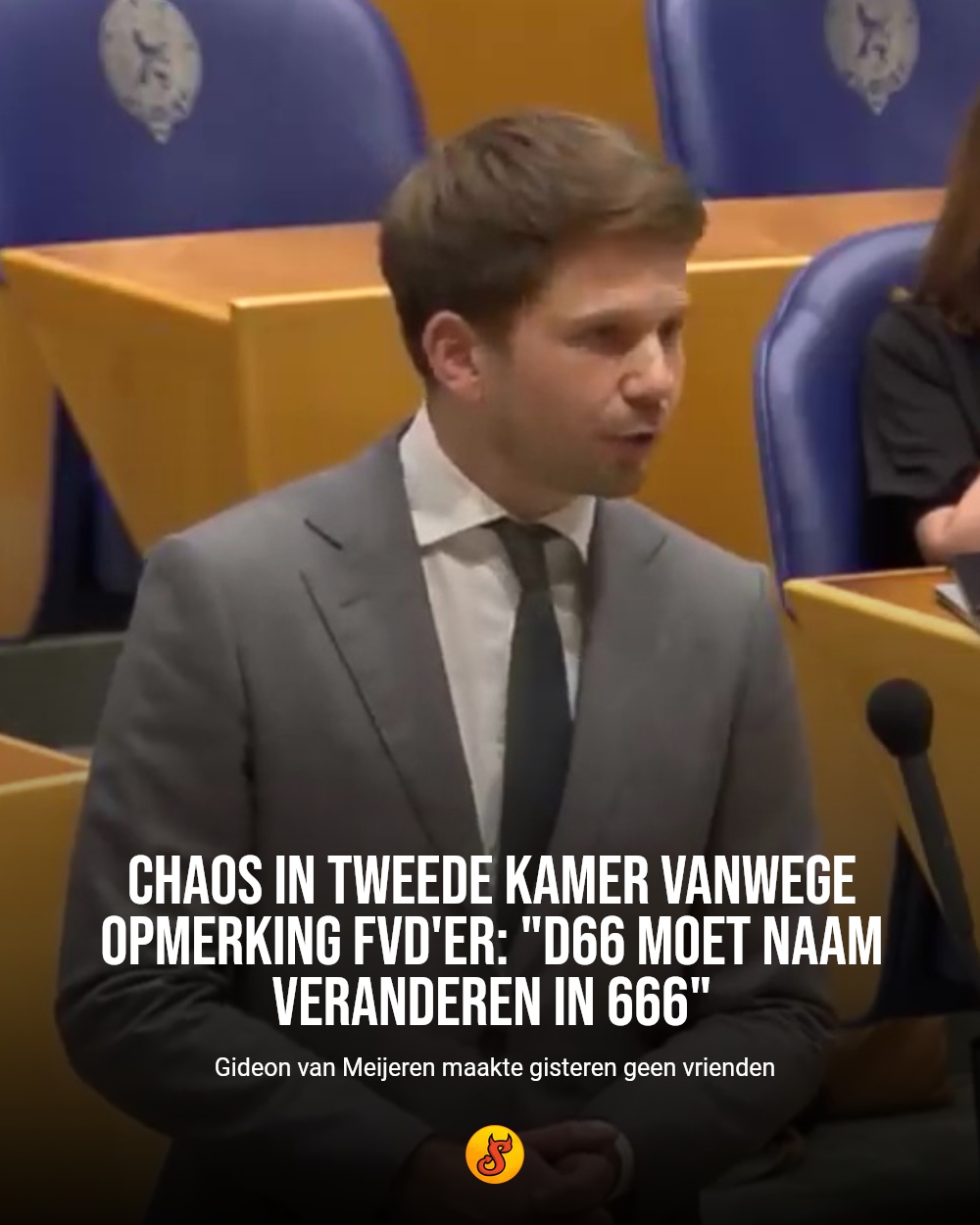 Chaos in Tweede Kamer vanwege opmerking FvD'er: "D66 moet naam veranderen in 666"