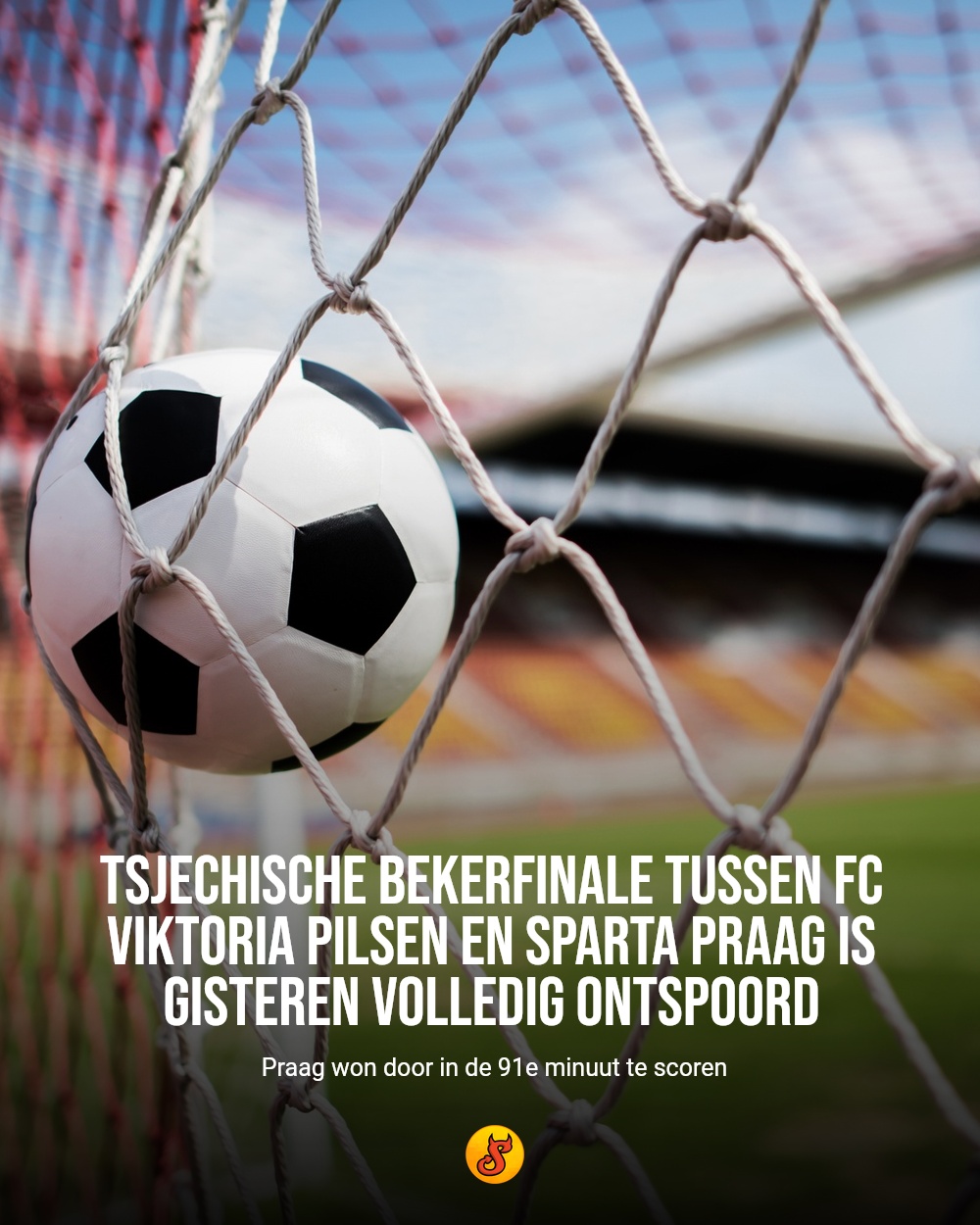 Tsjechische bekerfinale tussen FC Viktoria Pilsen en Sparta Praag is gisteren volledig ontspoord