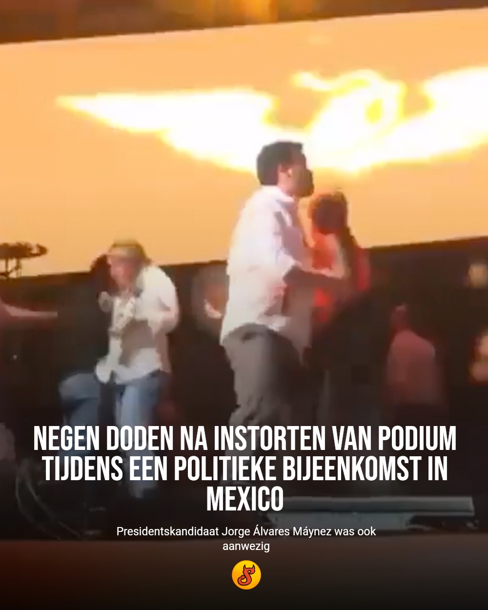 Negen doden na instorten van podium tijdens een politieke bijeenkomst in Mexico