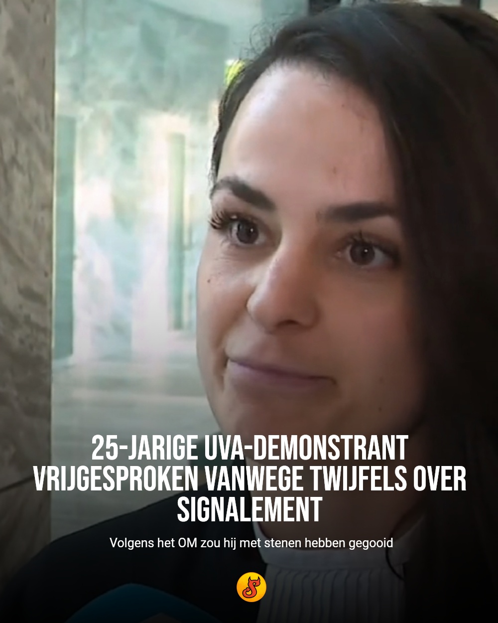 25-jarige UvA-demonstrant vrijgesproken vanwege twijfels over signalement
