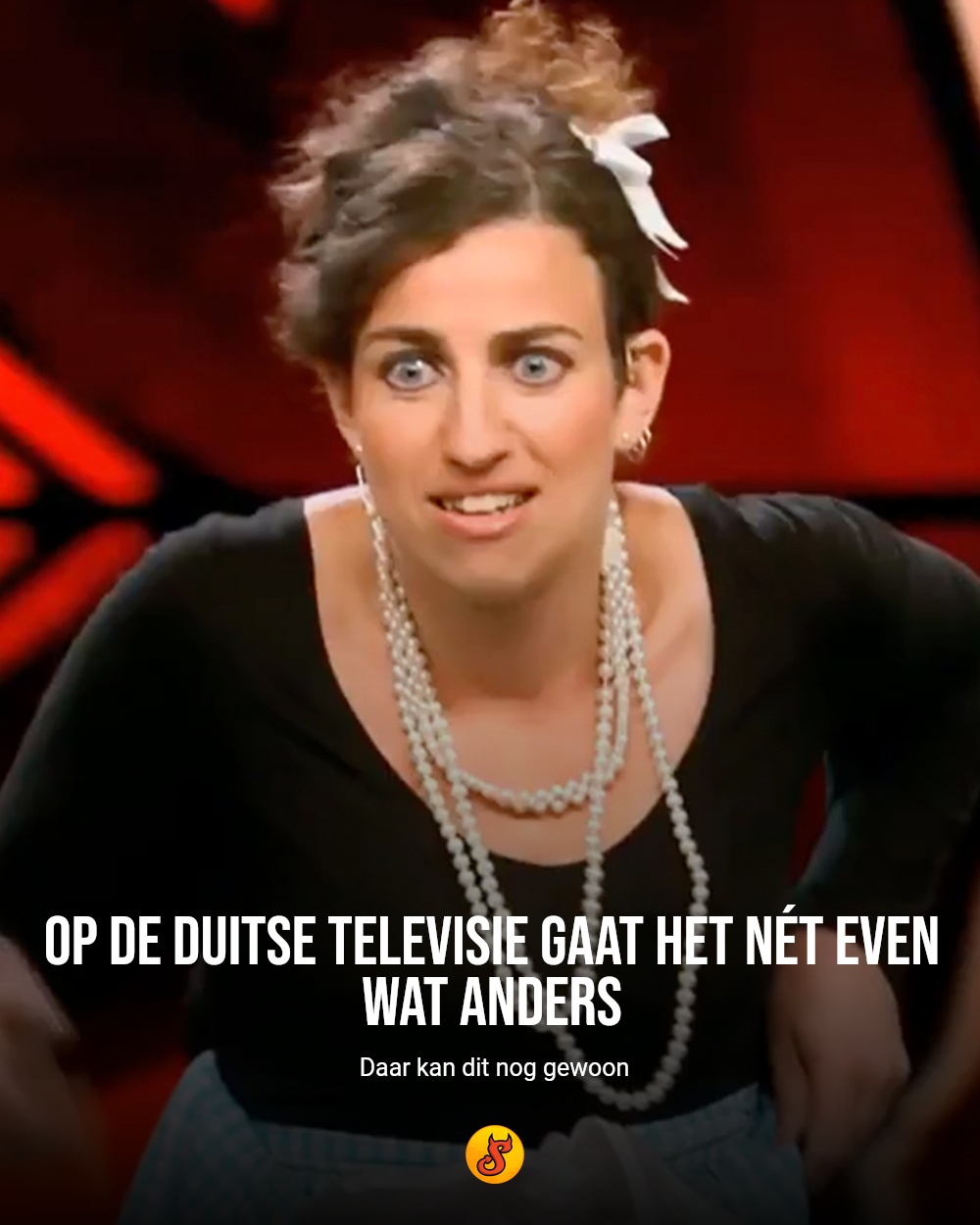 Op de Duitse televisie gaat het nét even wat anders