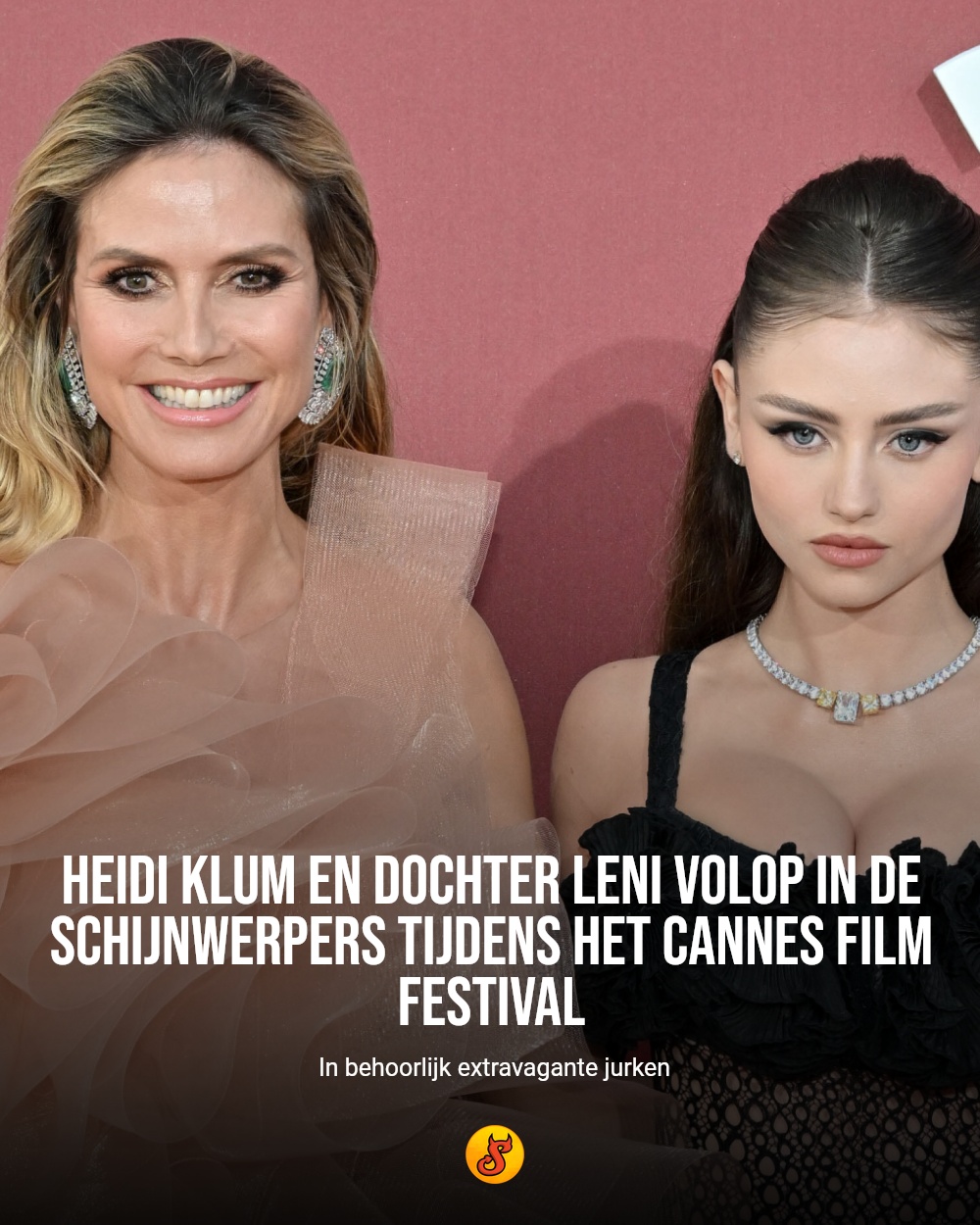 Heidi Klum en dochter Leni volop in de schijnwerpers tijdens het Cannes Film Festival