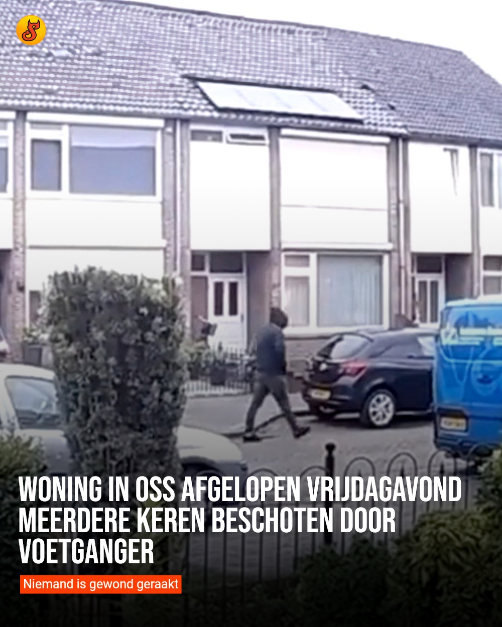 Woning in Oss afgelopen vrijdagavond meerdere keren beschoten door voetganger