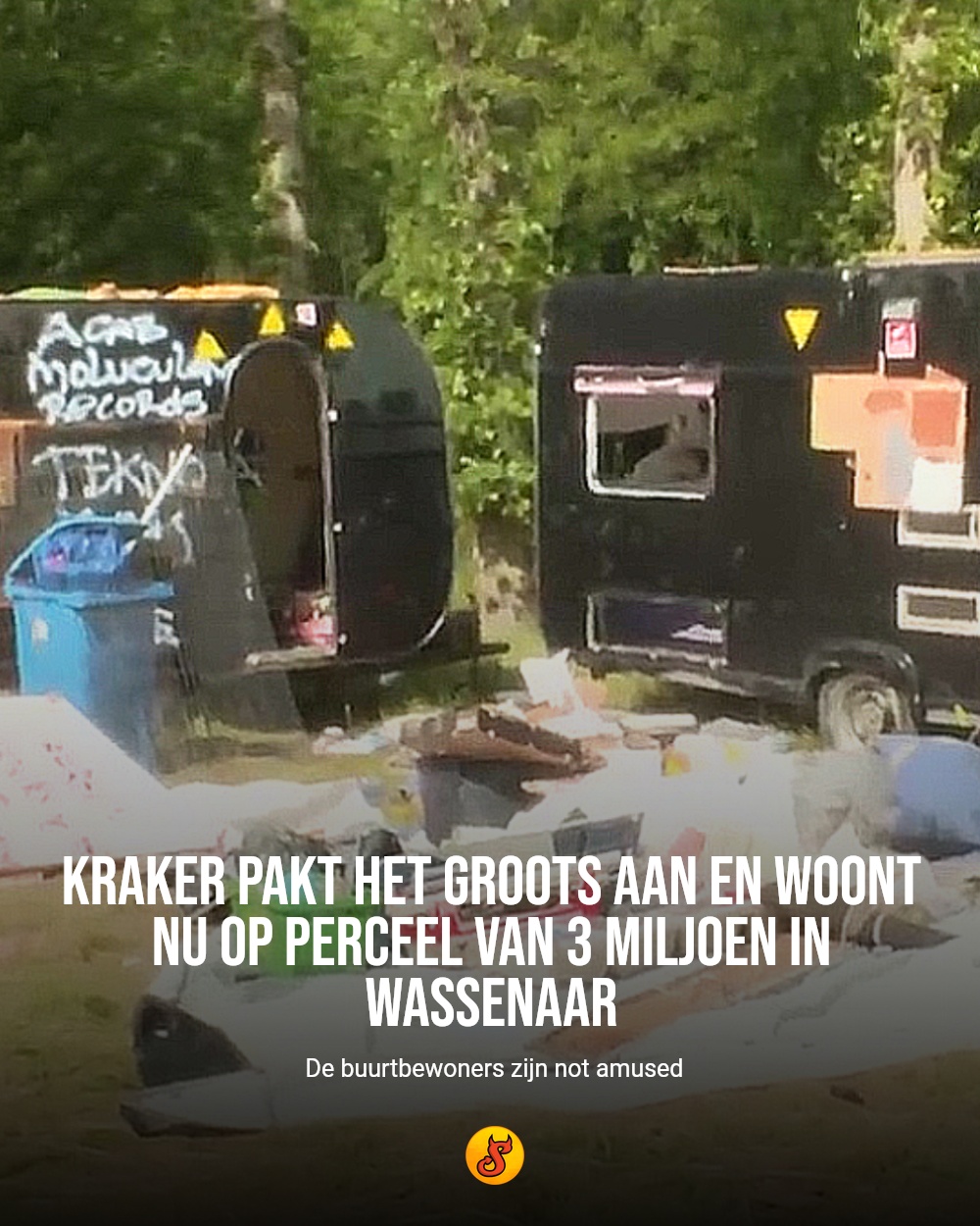 Kraker pakt het groots aan en woont nu op perceel van 3 miljoen in Wassenaar