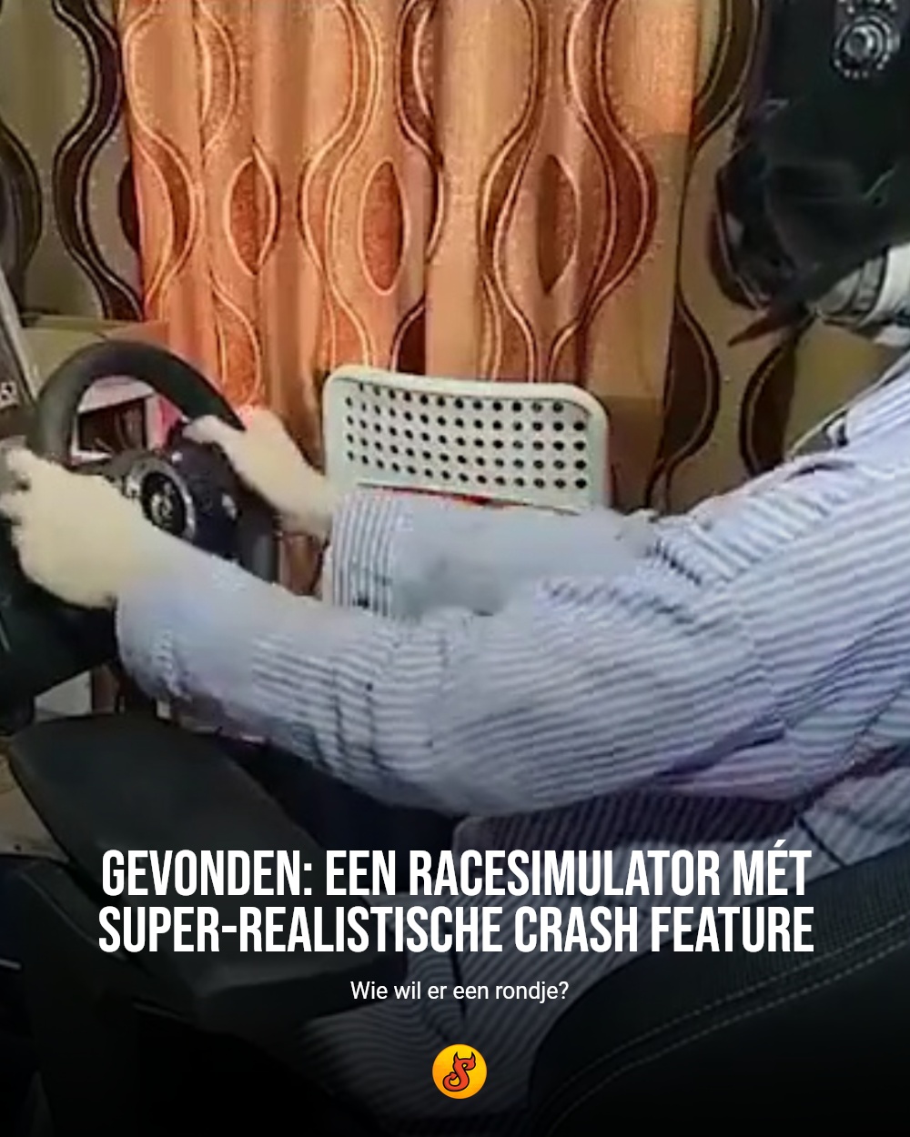 Gevonden: een racesimulator mét super-realistische crash feature