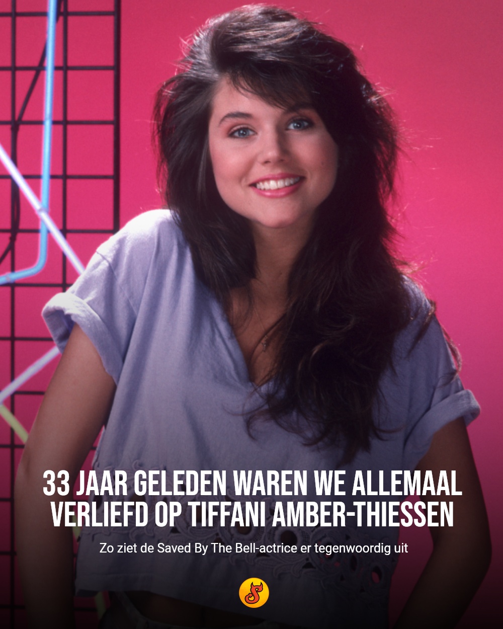 33 jaar geleden waren we allemaal verliefd op Tiffani Amber-Thiessen