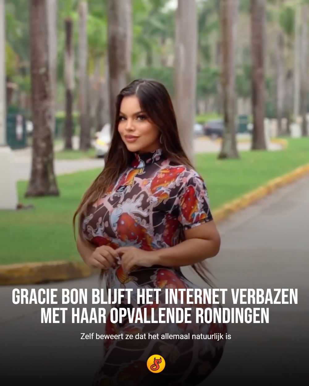 Gracie Bon blijft het internet verbazen met haar opvallende rondingen
