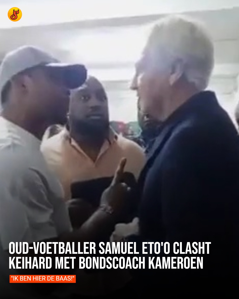 Oud-voetballer Samuel Eto'o clasht keihard met bondscoach Kameroen