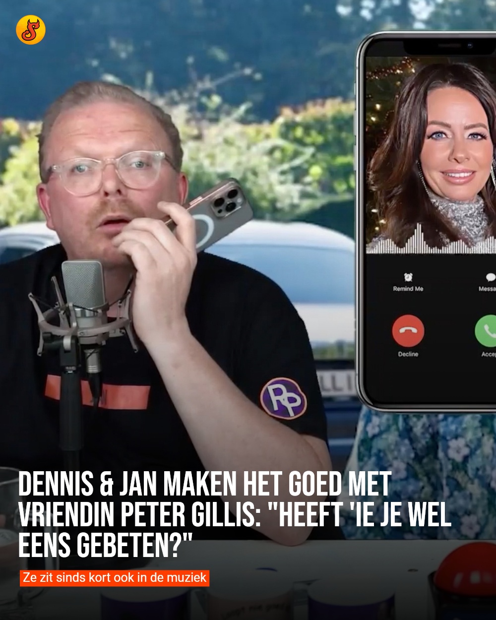 Dennis & Jan maken het goed met vriendin Peter Gillis: "Heeft 'ie je wel eens gebeten?"