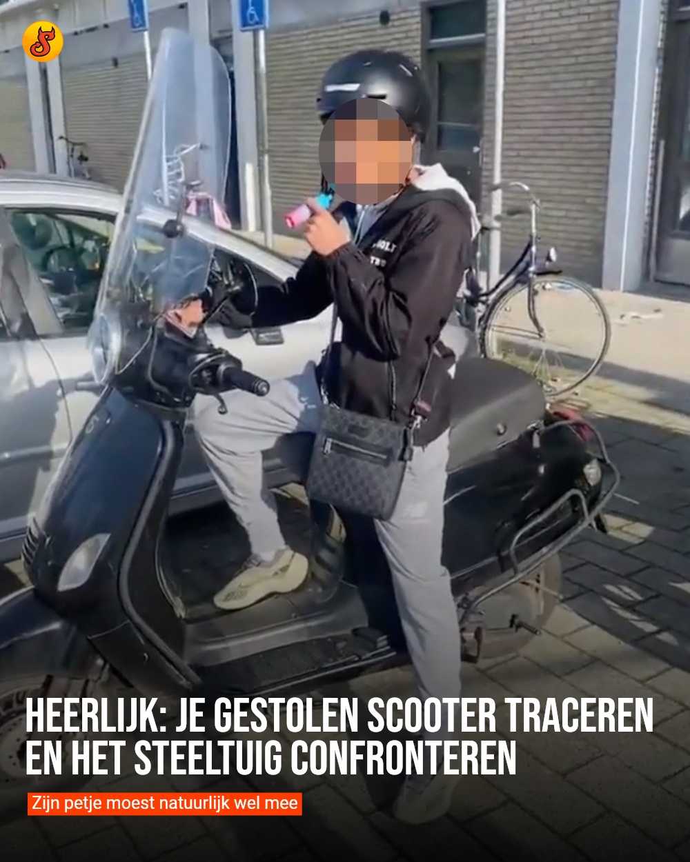 Heerlijk: Je gestolen scooter traceren en het steeltuig confronteren