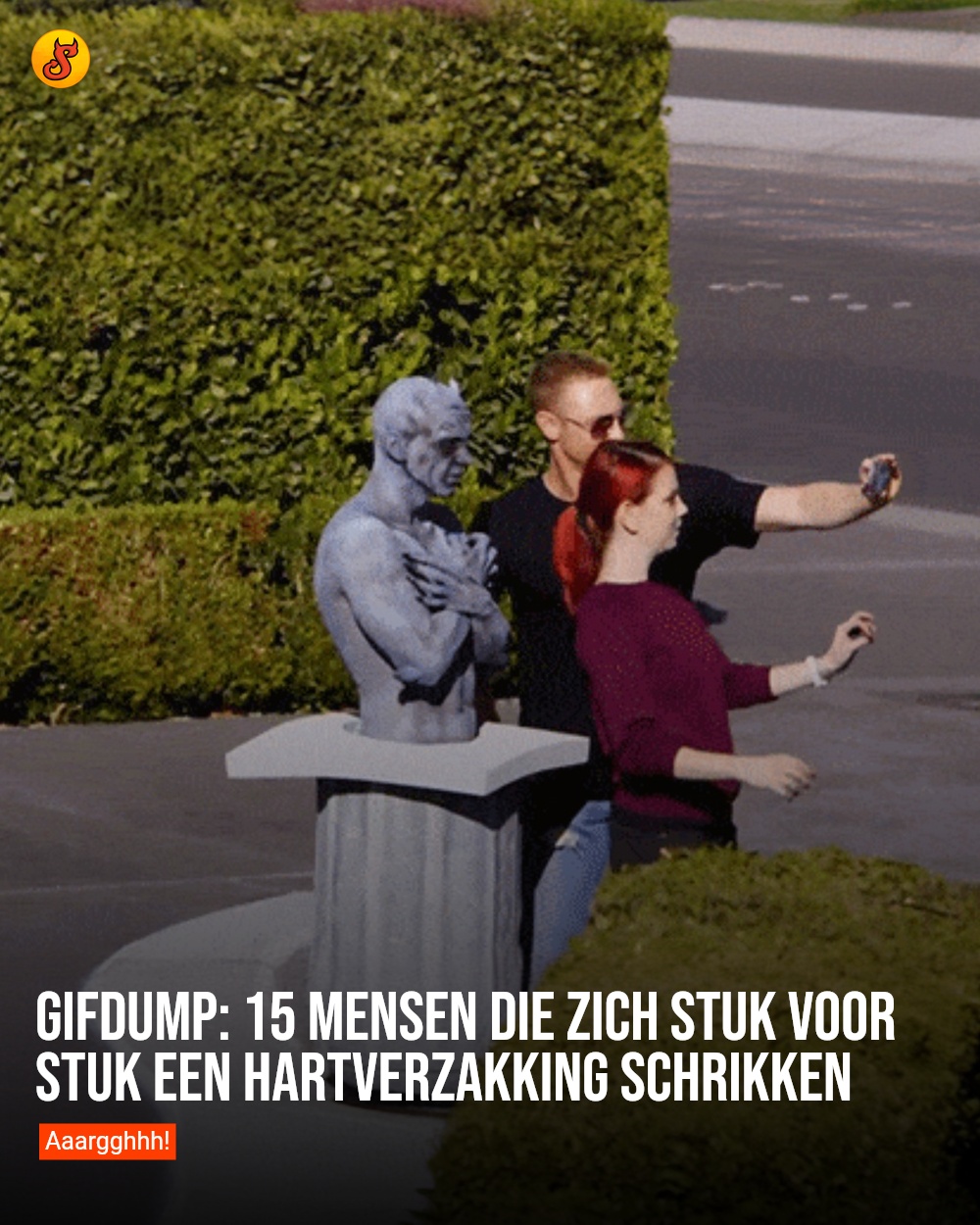 Gifdump: 15 mensen die zich stuk voor stuk een hartverzakking schrikken