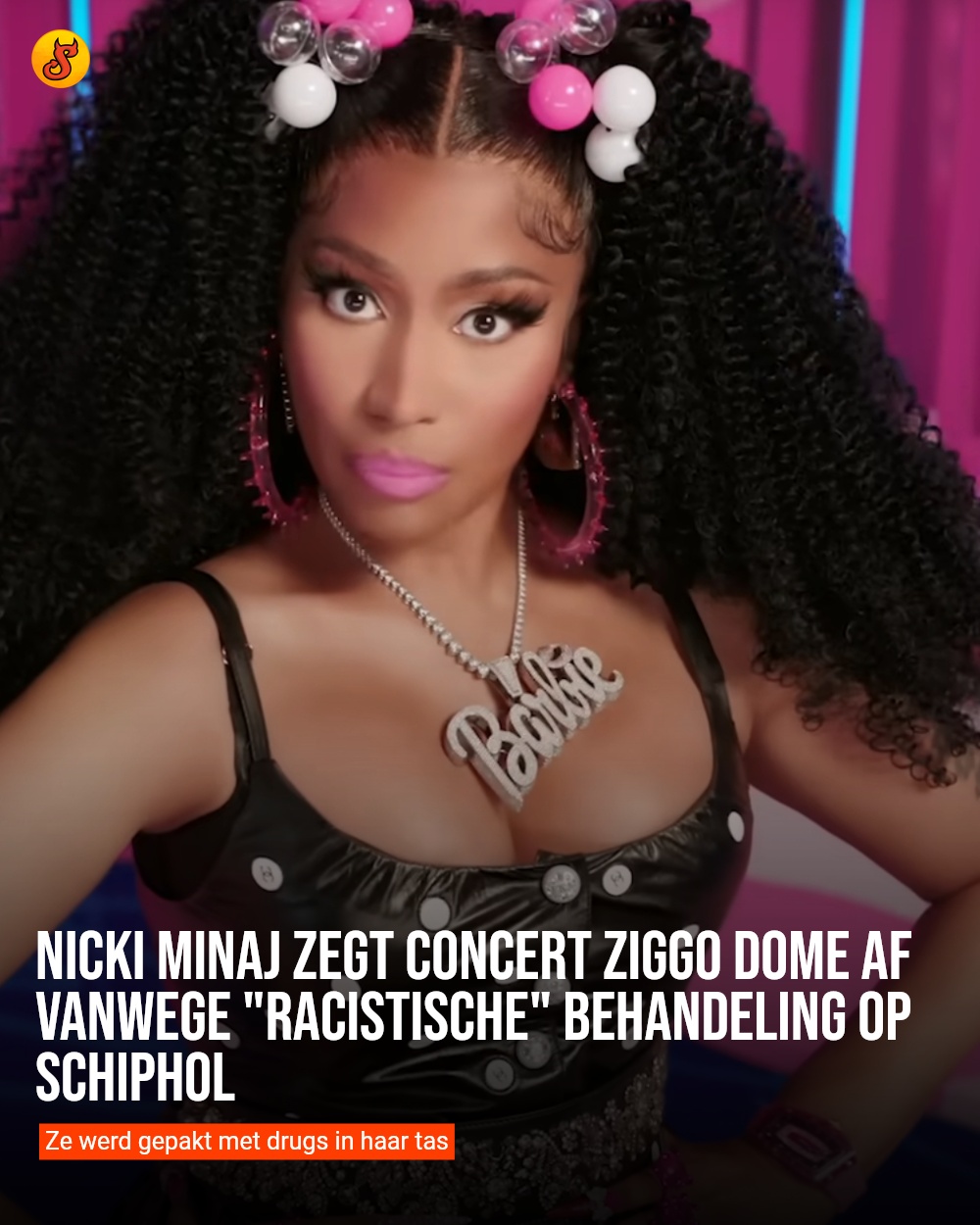 Nicki Minaj zegt concert Ziggo Dome af vanwege "racistische" behandeling op Schiphol